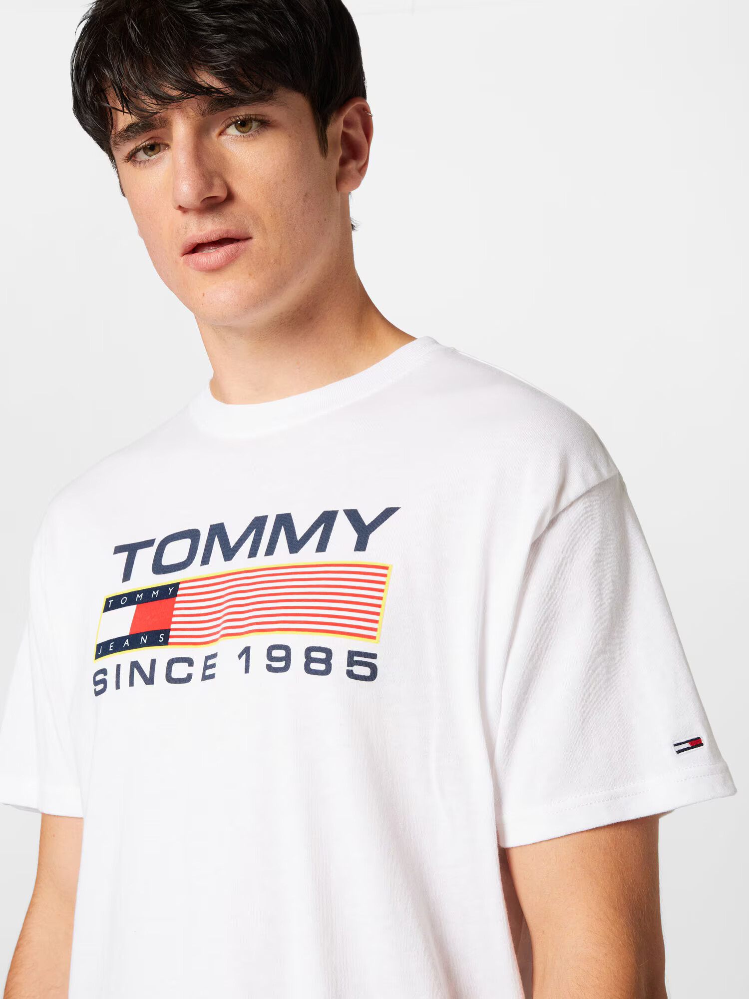 Tommy Jeans Tričko námornícka modrá / svetložltá / svetločervená / biela - Pepit.sk