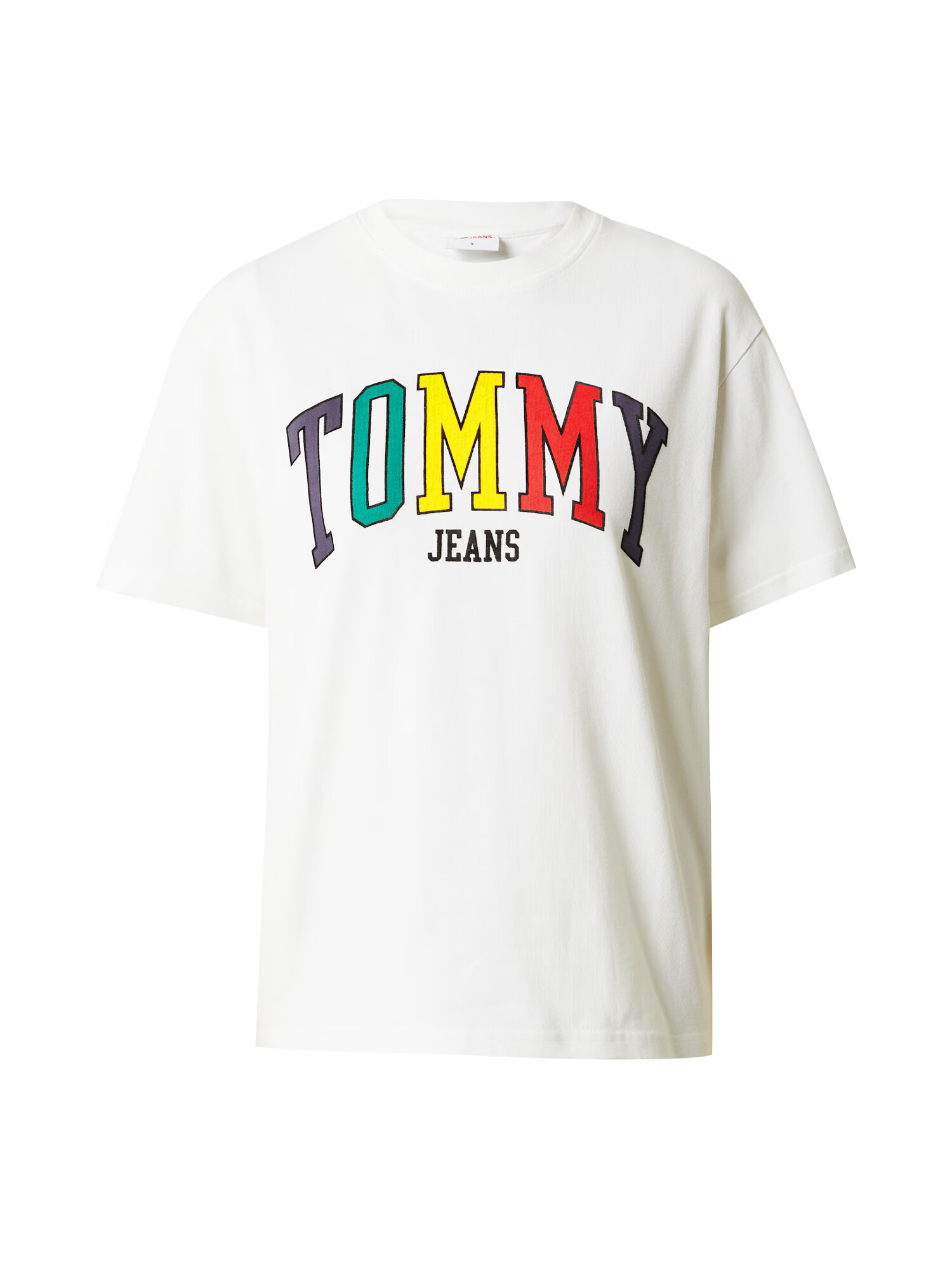 Tommy Jeans Tričko námornícka modrá / žltá / fialová / biela - Pepit.sk