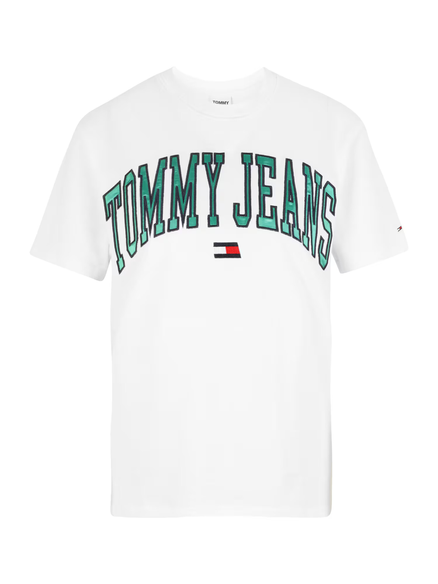 Tommy Jeans Tričko nebielená / námornícka modrá / nefritová / jasne červená - Pepit.sk