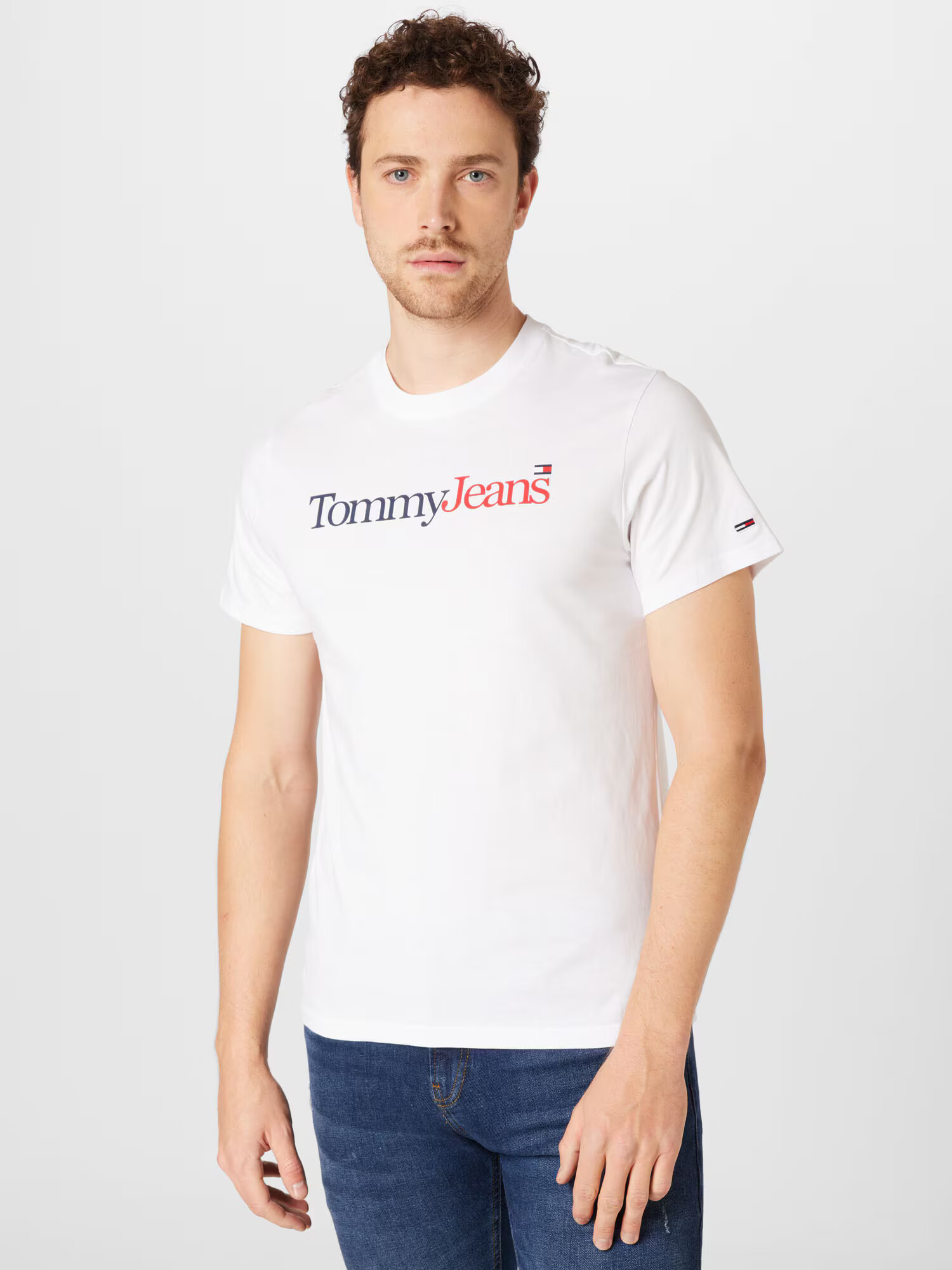 Tommy Jeans Tričko oranžová / čierna / biela - Pepit.sk