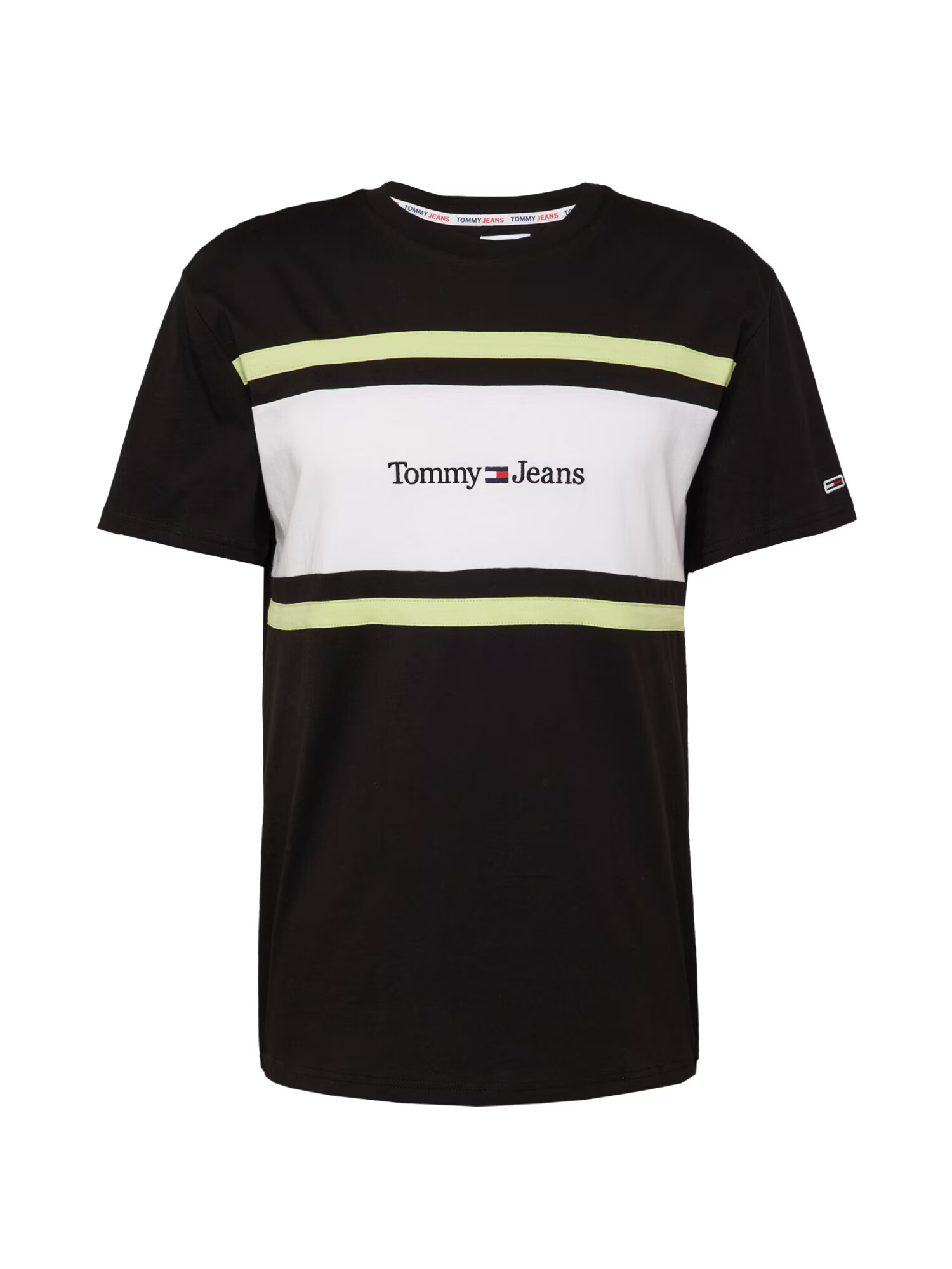 Tommy Jeans Tričko svetlozelená / červená / čierna / biela - Pepit.sk