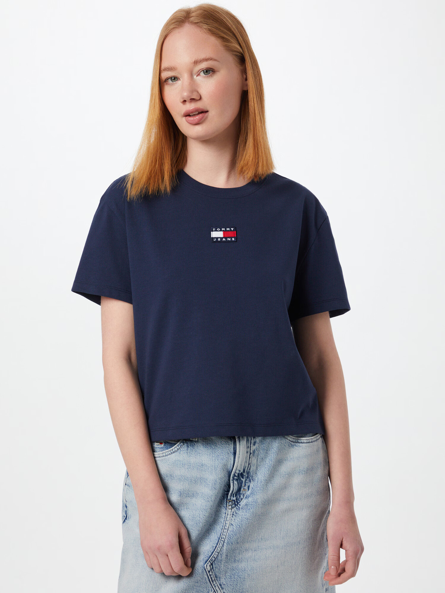 Tommy Jeans Tričko tmavomodrá / červená / biela - Pepit.sk