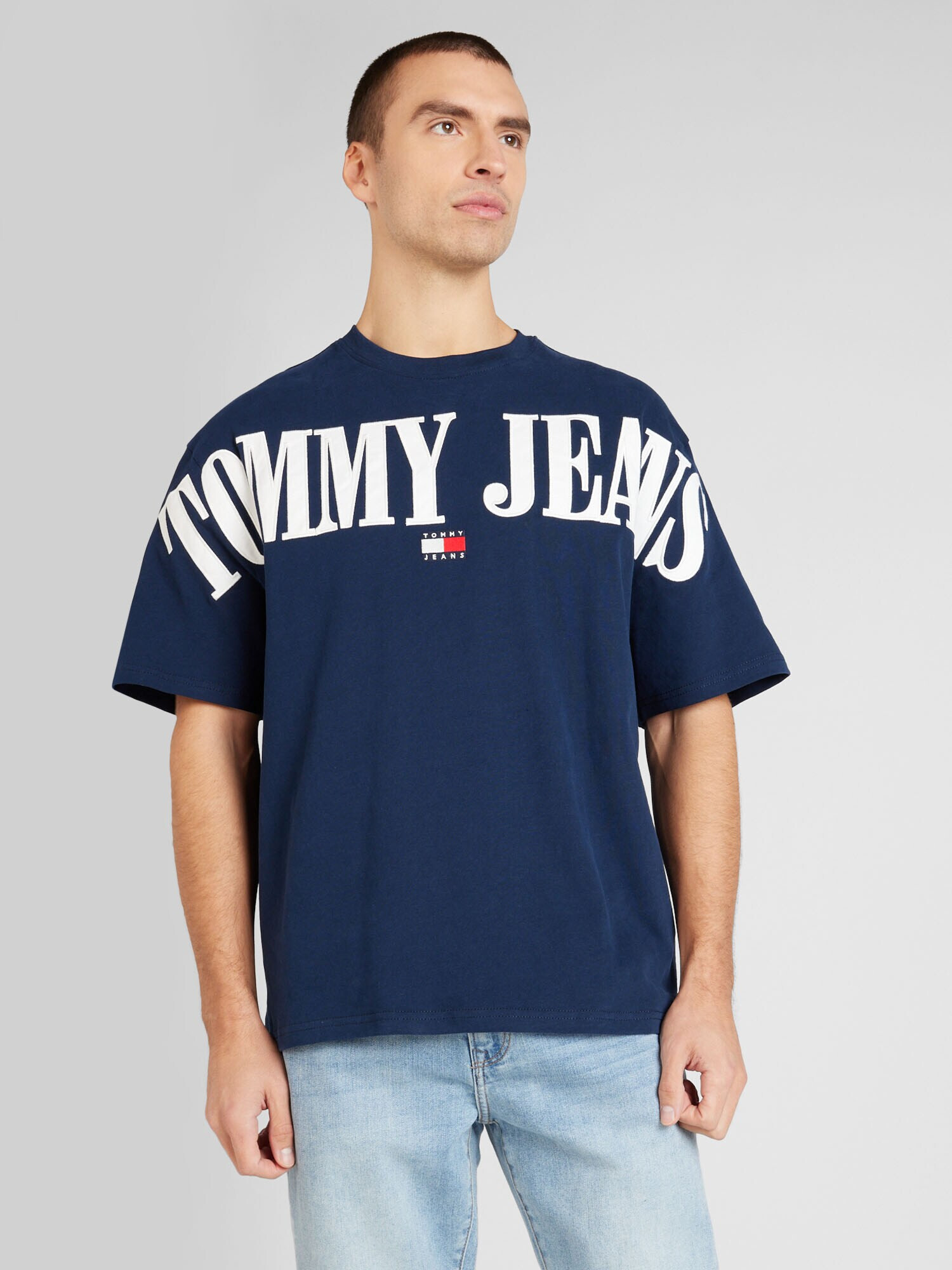 Tommy Jeans Tričko tmavomodrá / červená / biela - Pepit.sk