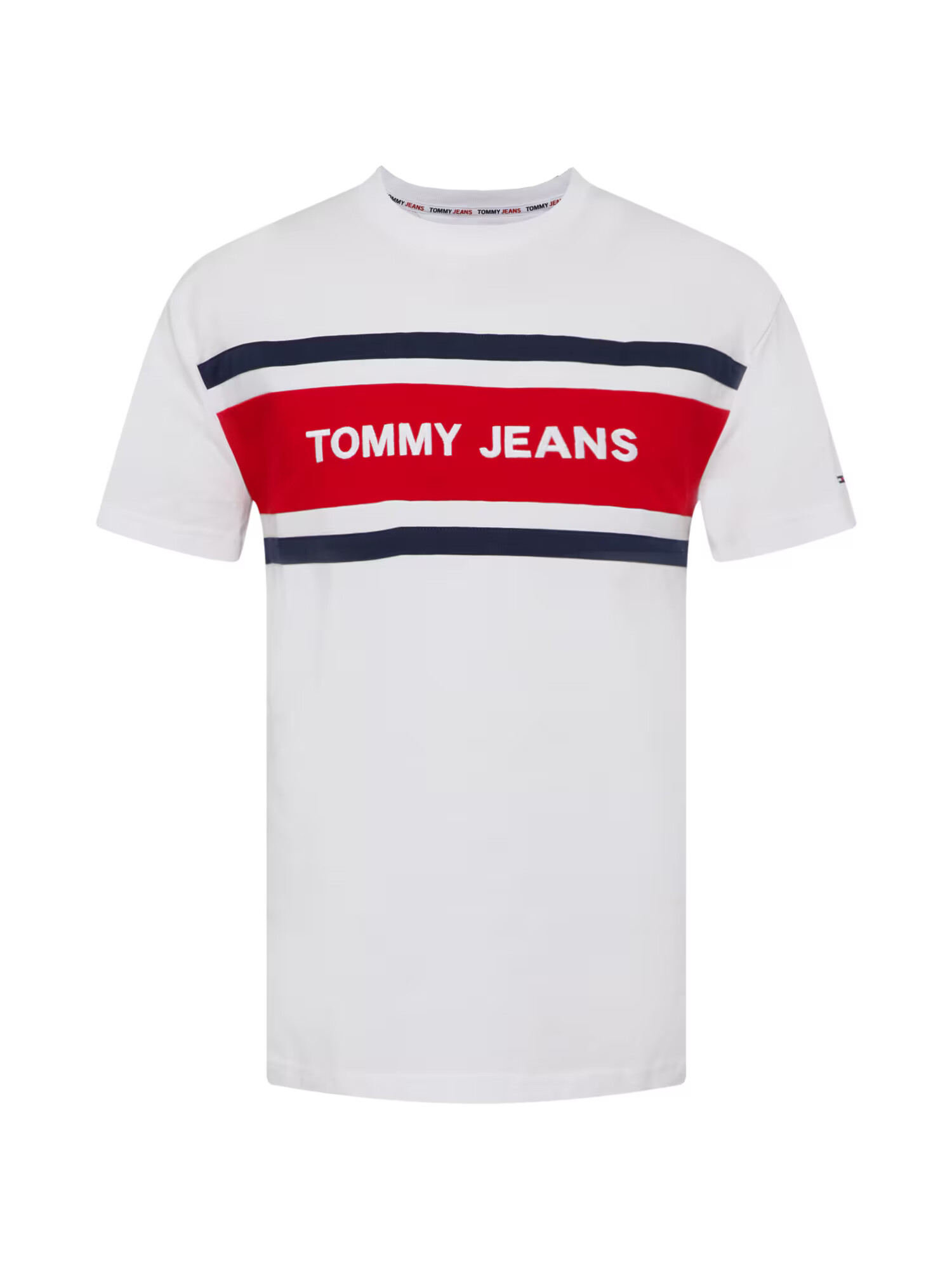 Tommy Jeans Tričko tmavomodrá / červená / biela - Pepit.sk