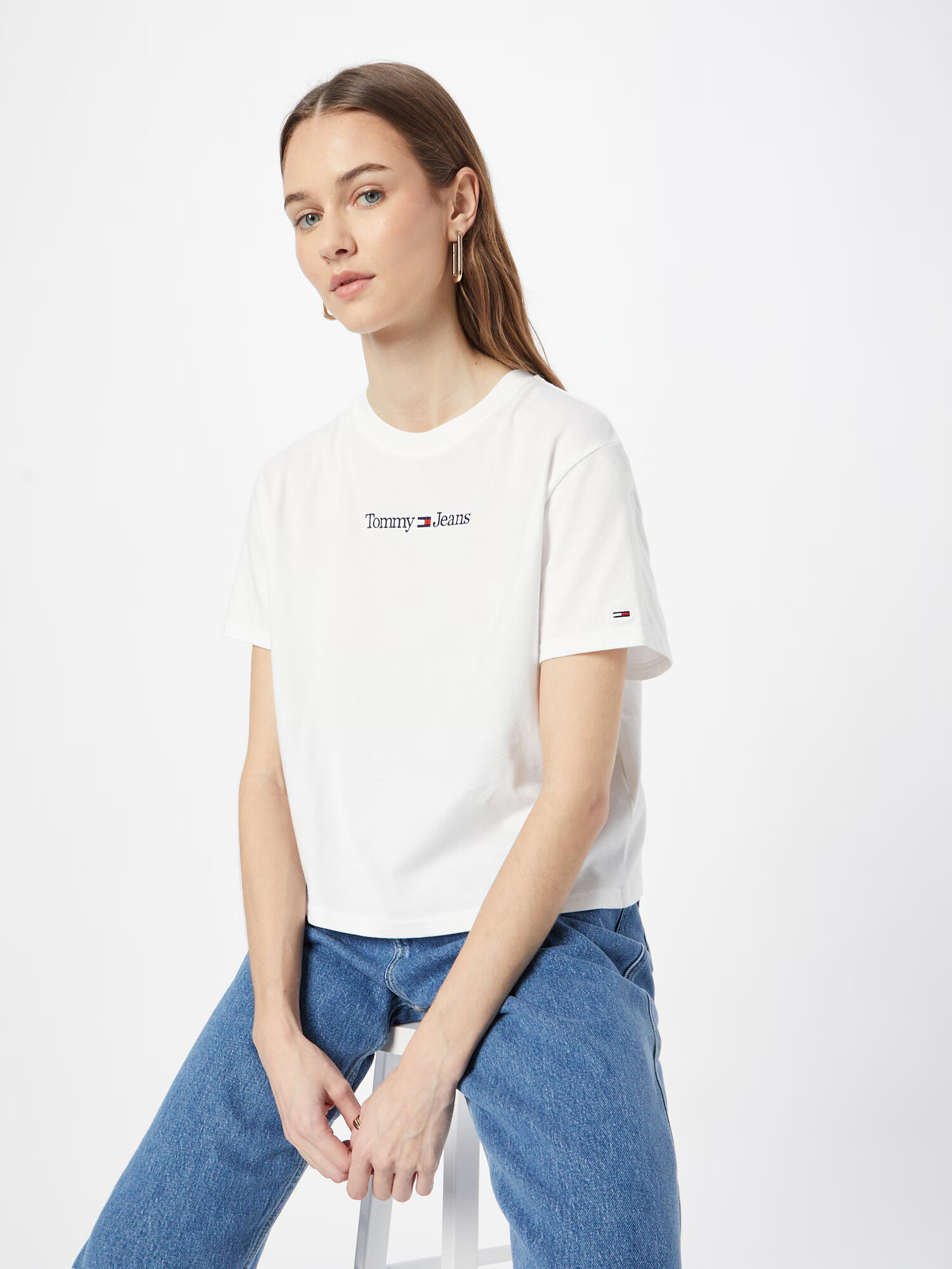 Tommy Jeans Tričko tmavomodrá / červená / biela - Pepit.sk