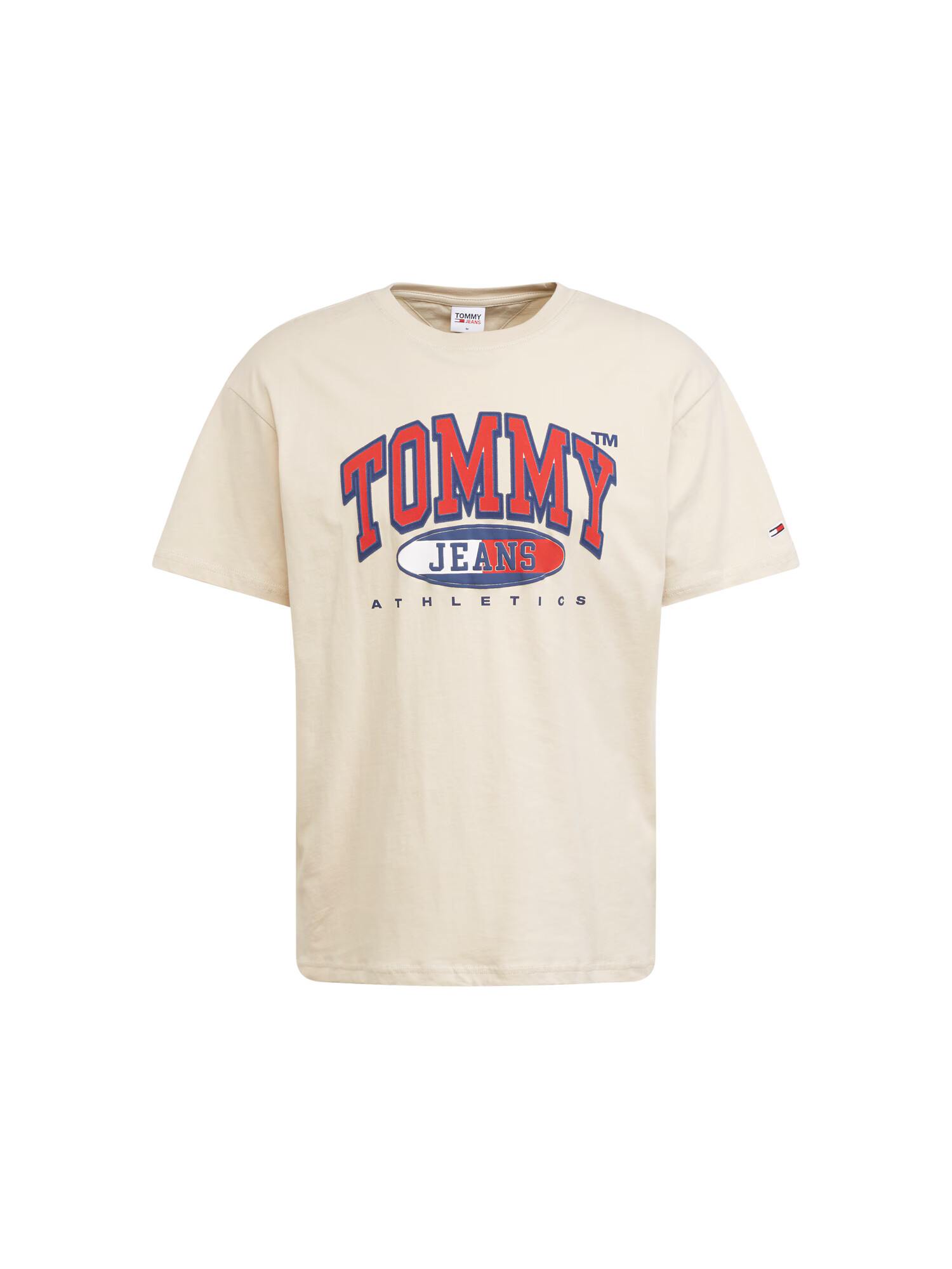 Tommy Jeans Tričko tmelová / kráľovská modrá / svetločervená / biela - Pepit.sk