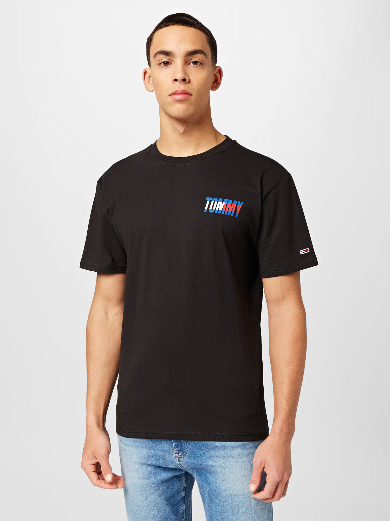 Tommy Jeans Tričko tyrkysová / ohnivo červená / čierna / biela - Pepit.sk