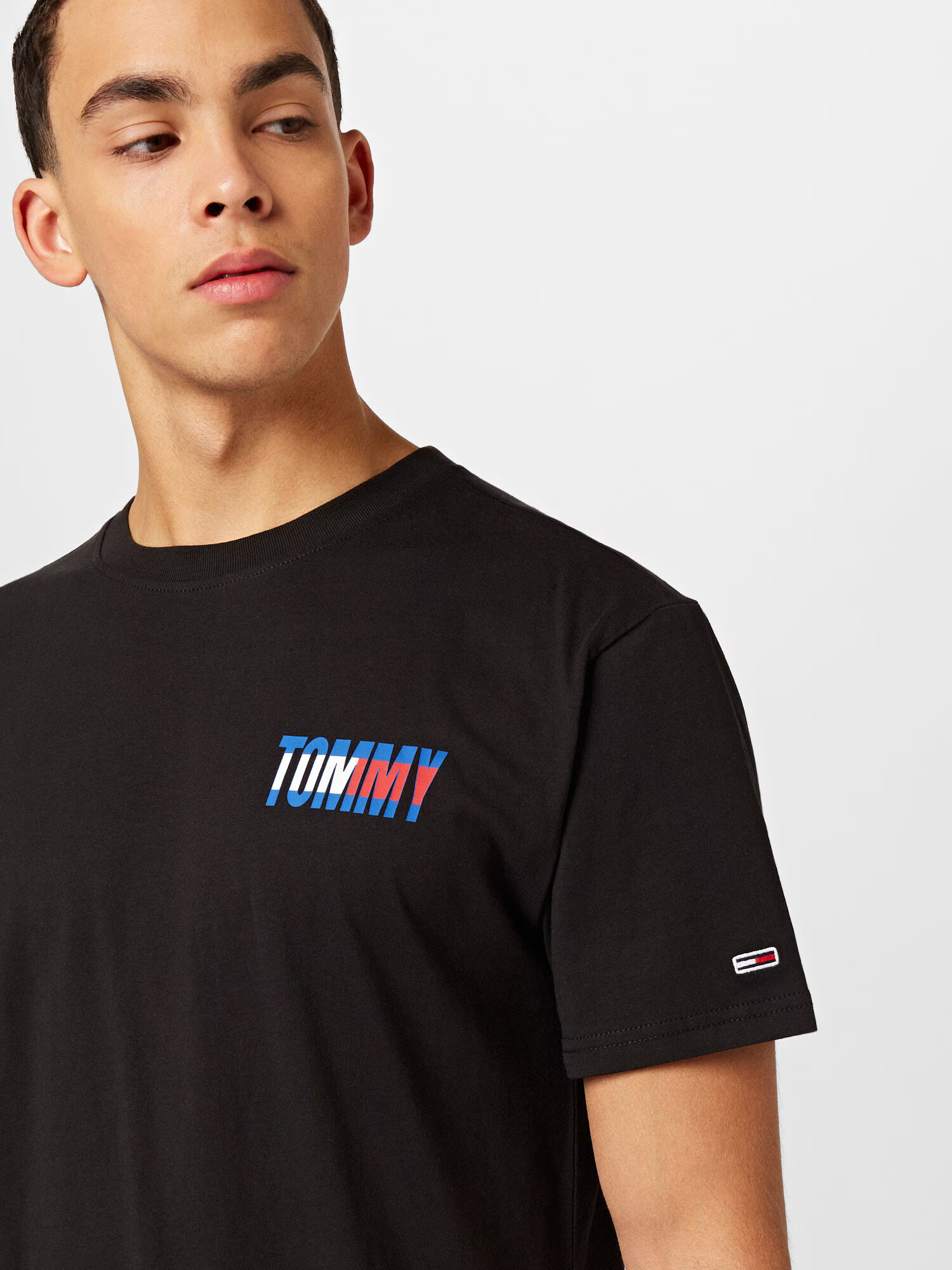 Tommy Jeans Tričko tyrkysová / ohnivo červená / čierna / biela - Pepit.sk