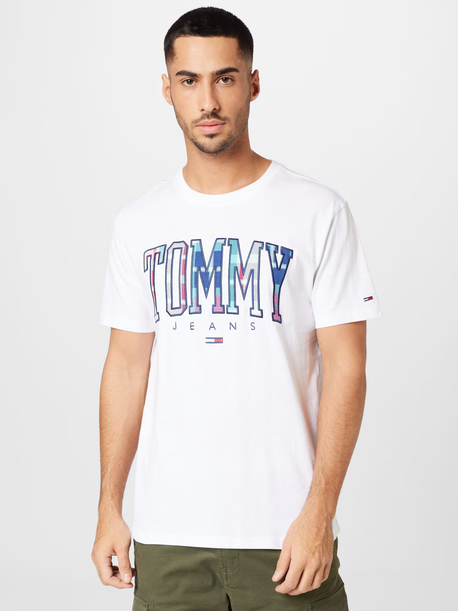 Tommy Jeans Tričko tyrkysová / ružová / červená / biela - Pepit.sk