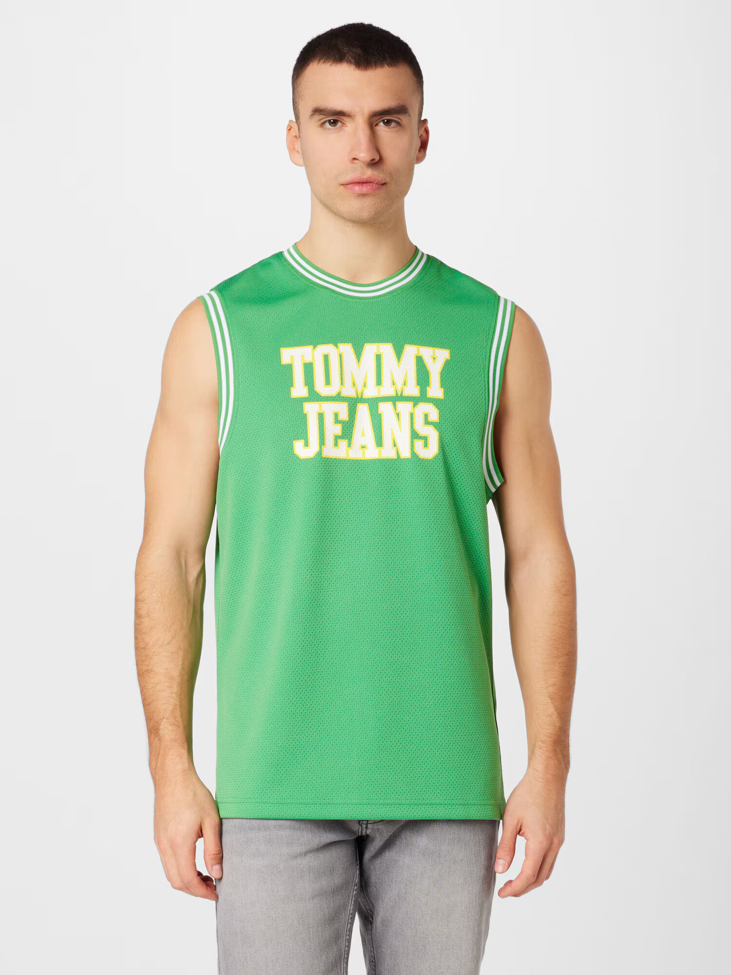 Tommy Jeans Tričko žltá / zelená / biela - Pepit.sk