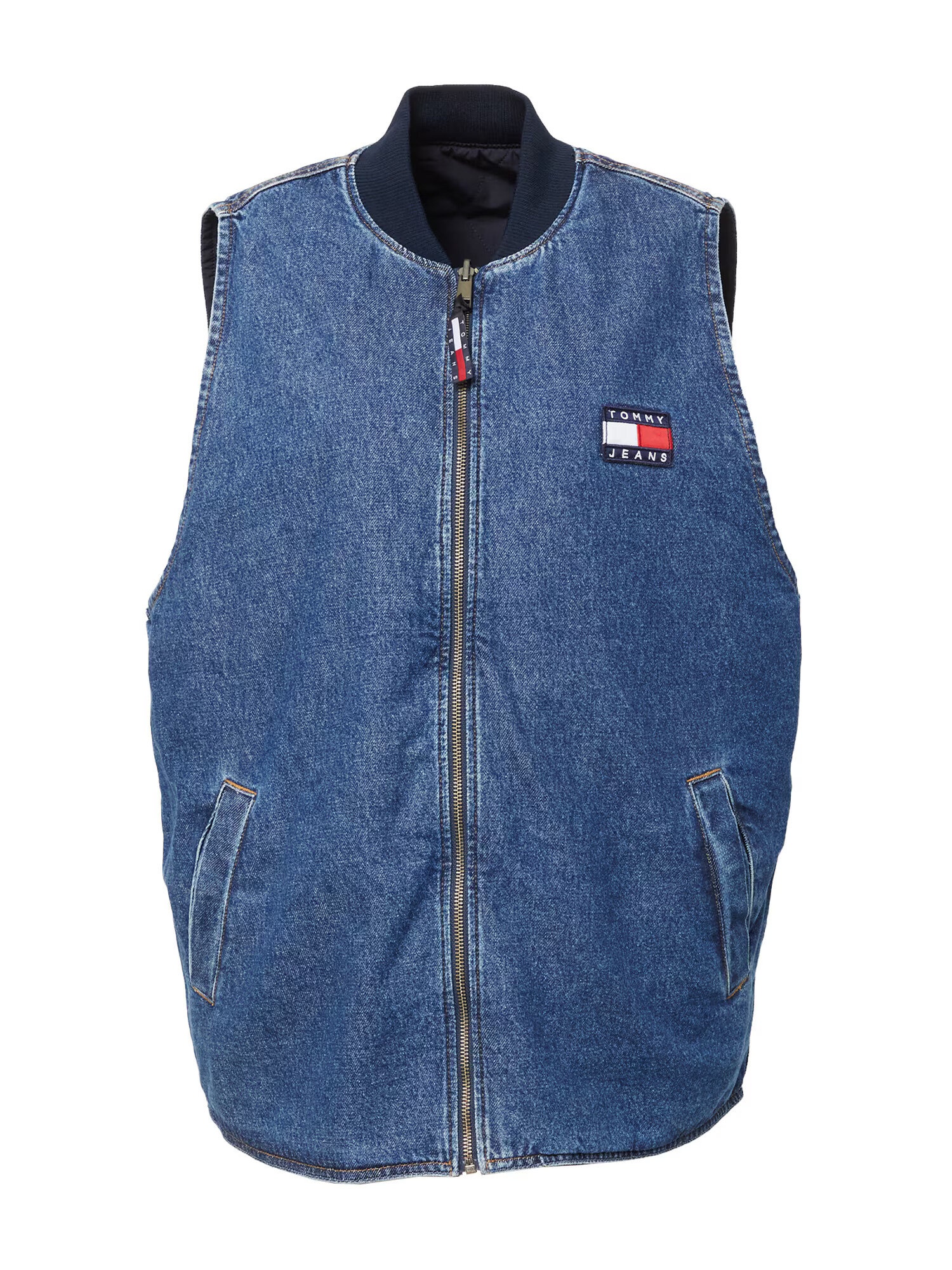 Tommy Jeans Vesta námornícka modrá / modrá denim / jasne červená / biela - Pepit.sk