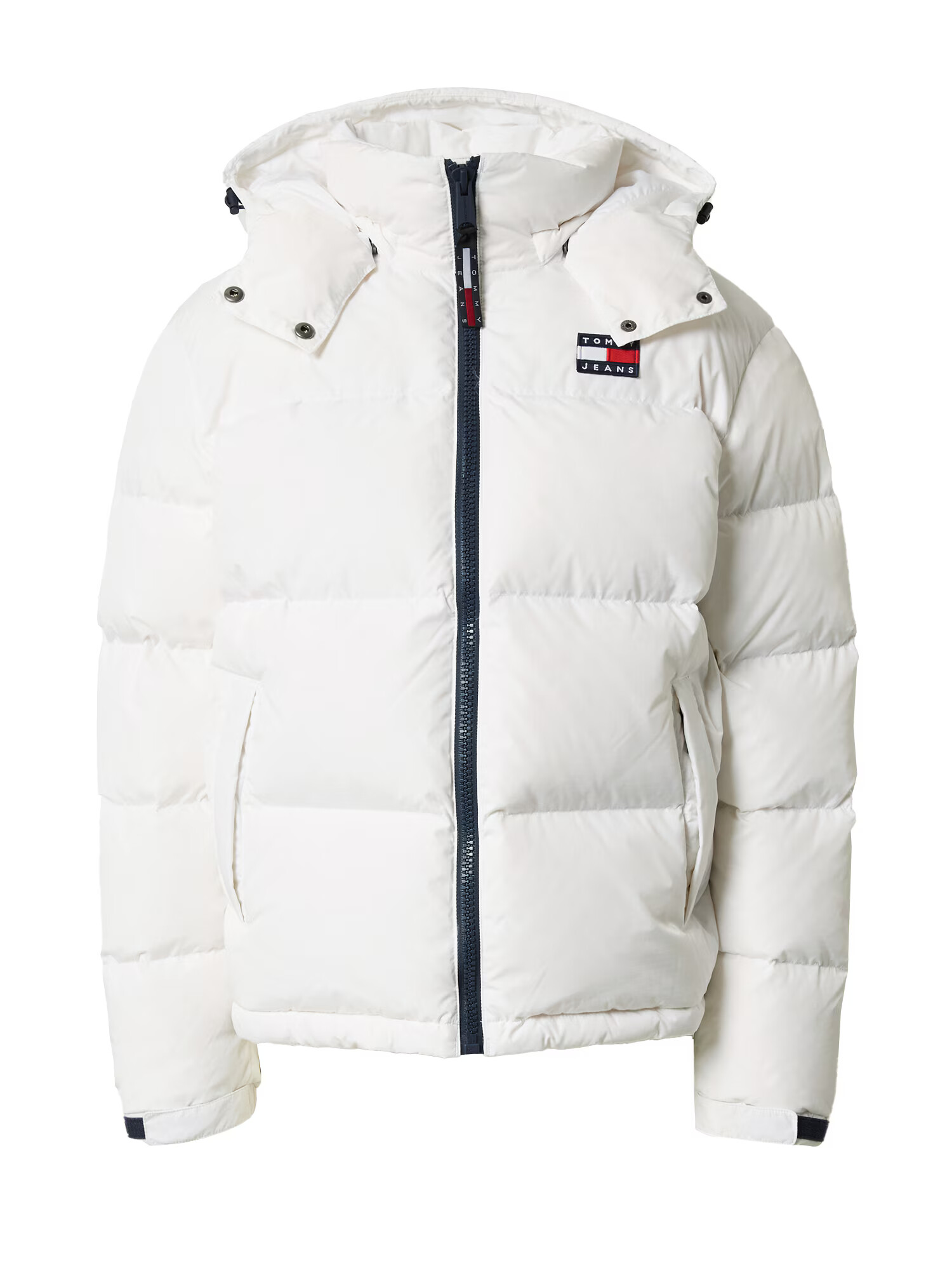 Tommy Jeans Prechodná bunda 'Alaska' námornícka modrá / červená / biela - Pepit.sk