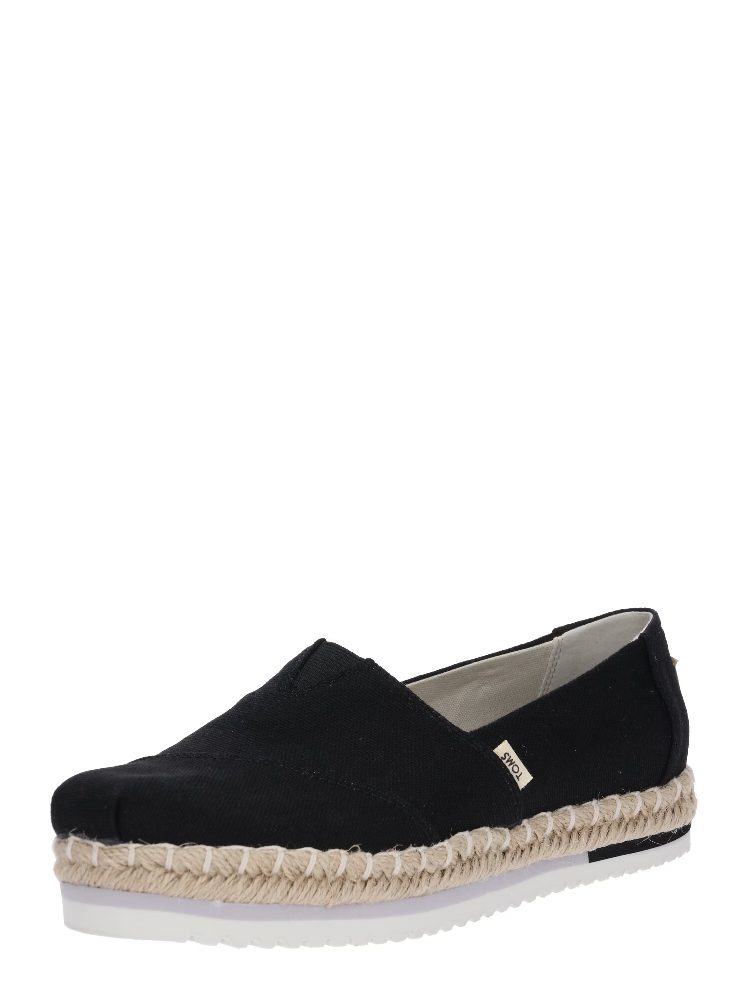 TOMS Espadrilky 'PLATFORM ALPARGATA' béžová / čierna - Pepit.sk