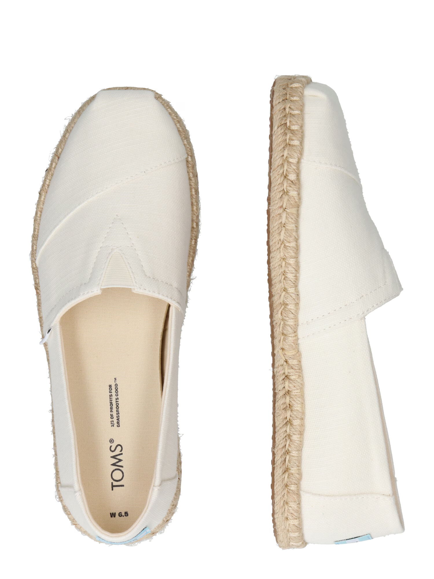 TOMS Espadrilky 'Alpargata' krémová - Pepit.sk