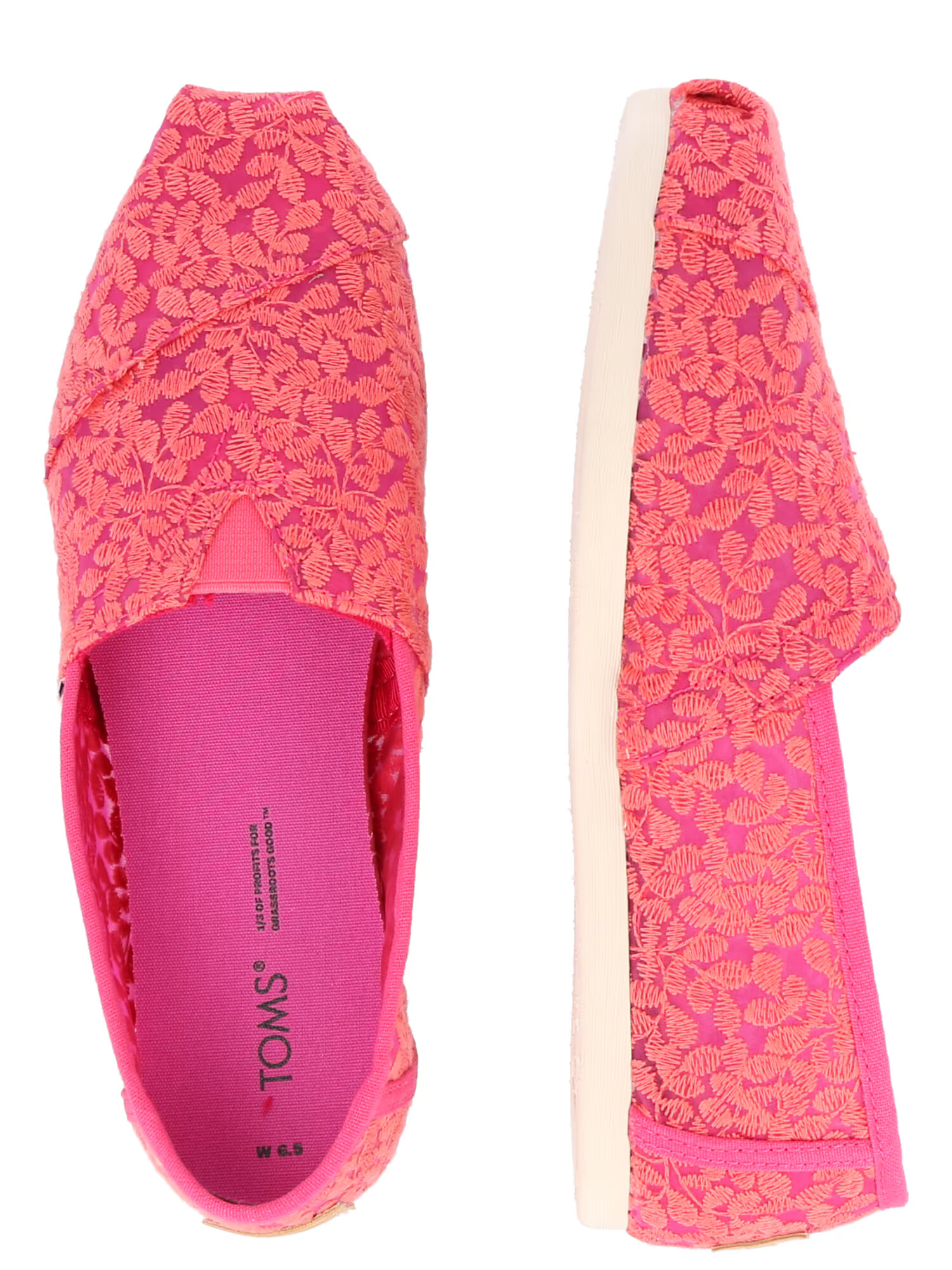 TOMS Espadrilky 'ALPARGATA' ružová / svetločervená - Pepit.sk