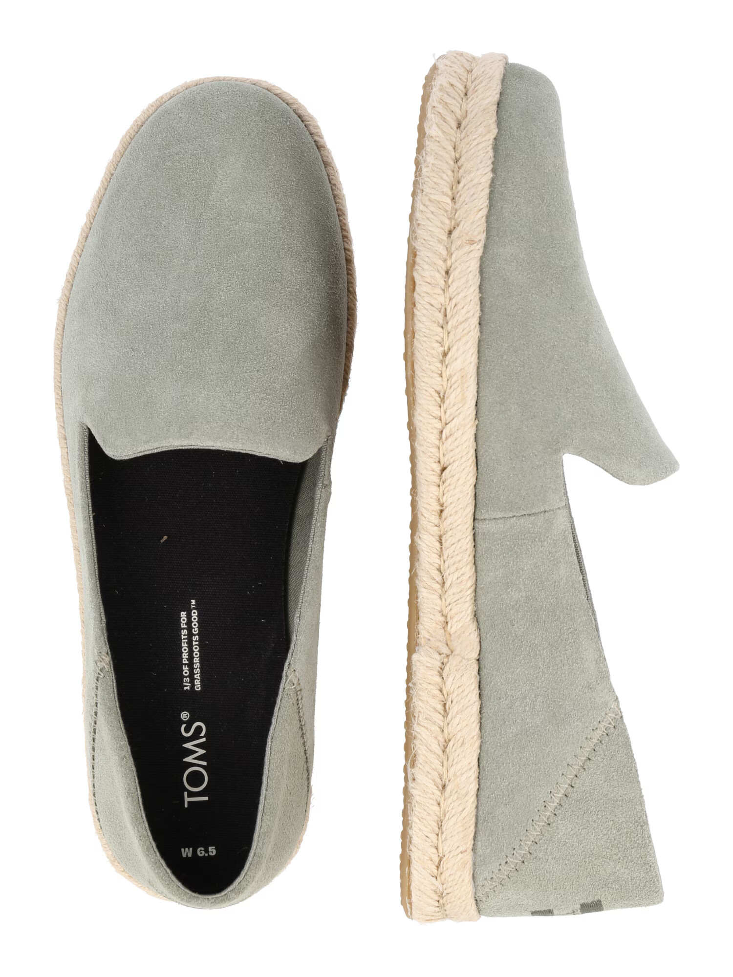 TOMS Espadrilky dymovo šedá - Pepit.sk