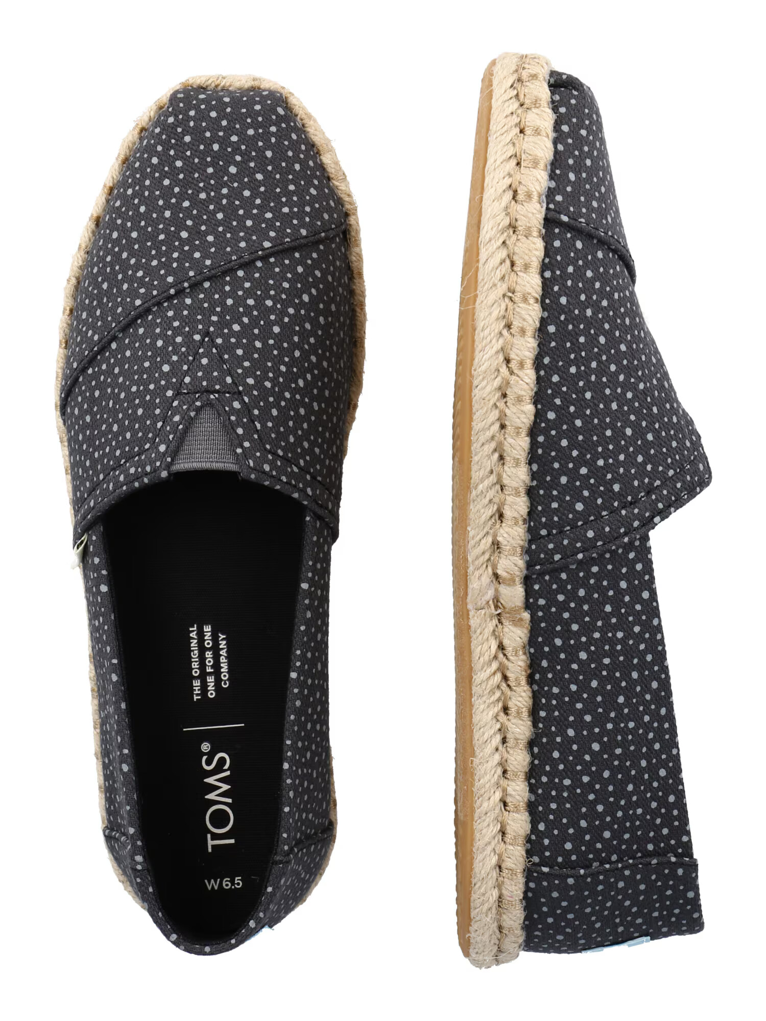 TOMS Espadrilky kamenná / čierna - Pepit.sk