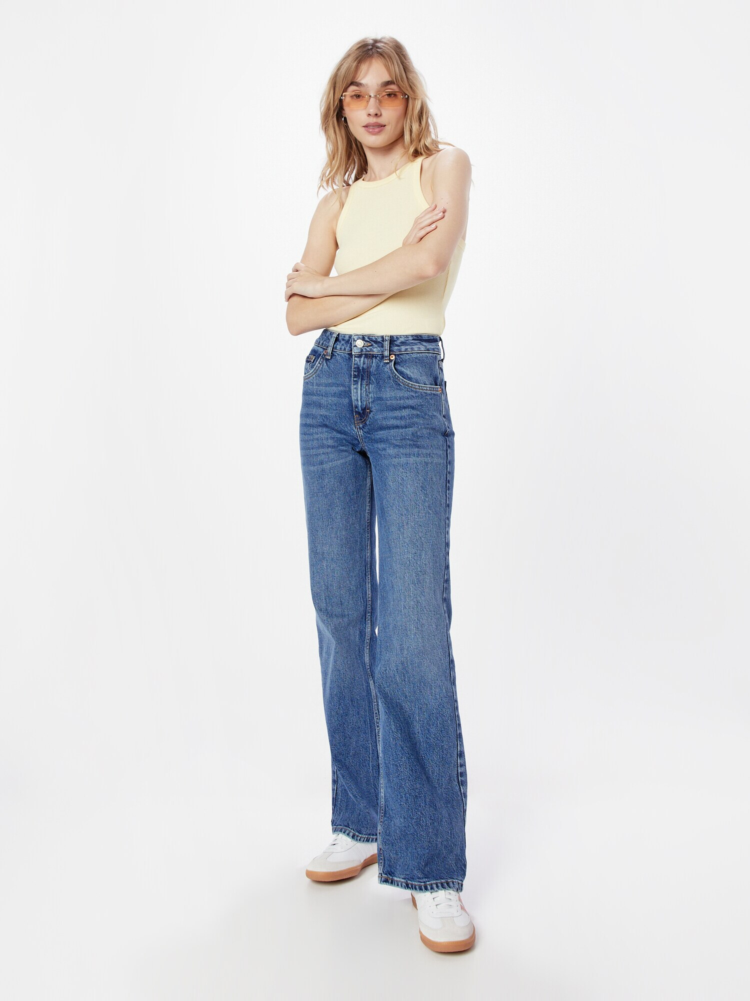 TOPSHOP Džínsy modrá denim - Pepit.sk