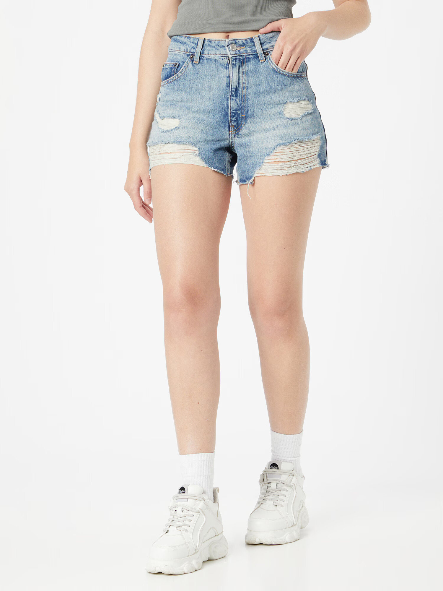 TOPSHOP Džínsy modrá denim - Pepit.sk