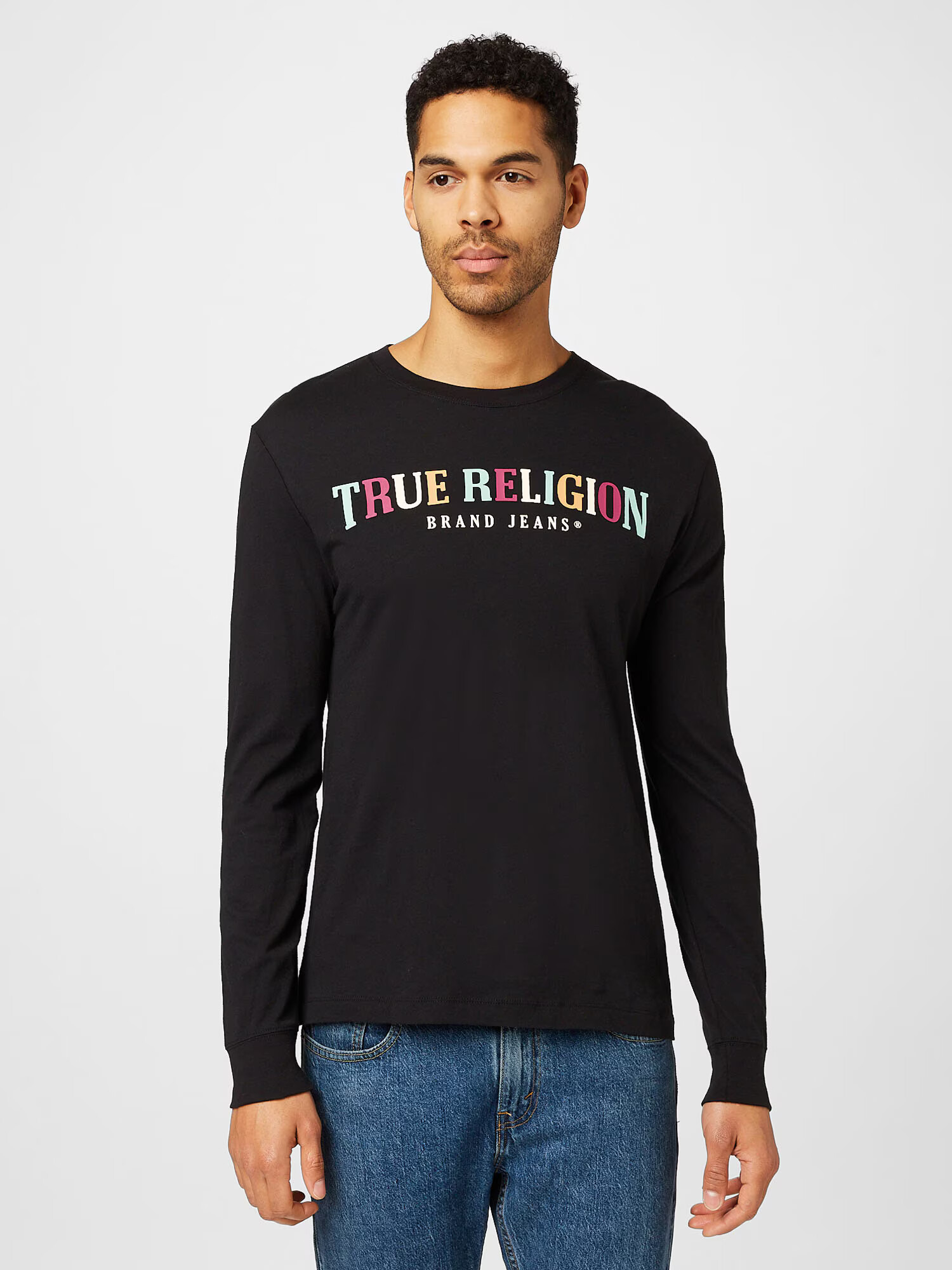 True Religion Tričko mätová / svetlooranžová / čierna / biela - Pepit.sk