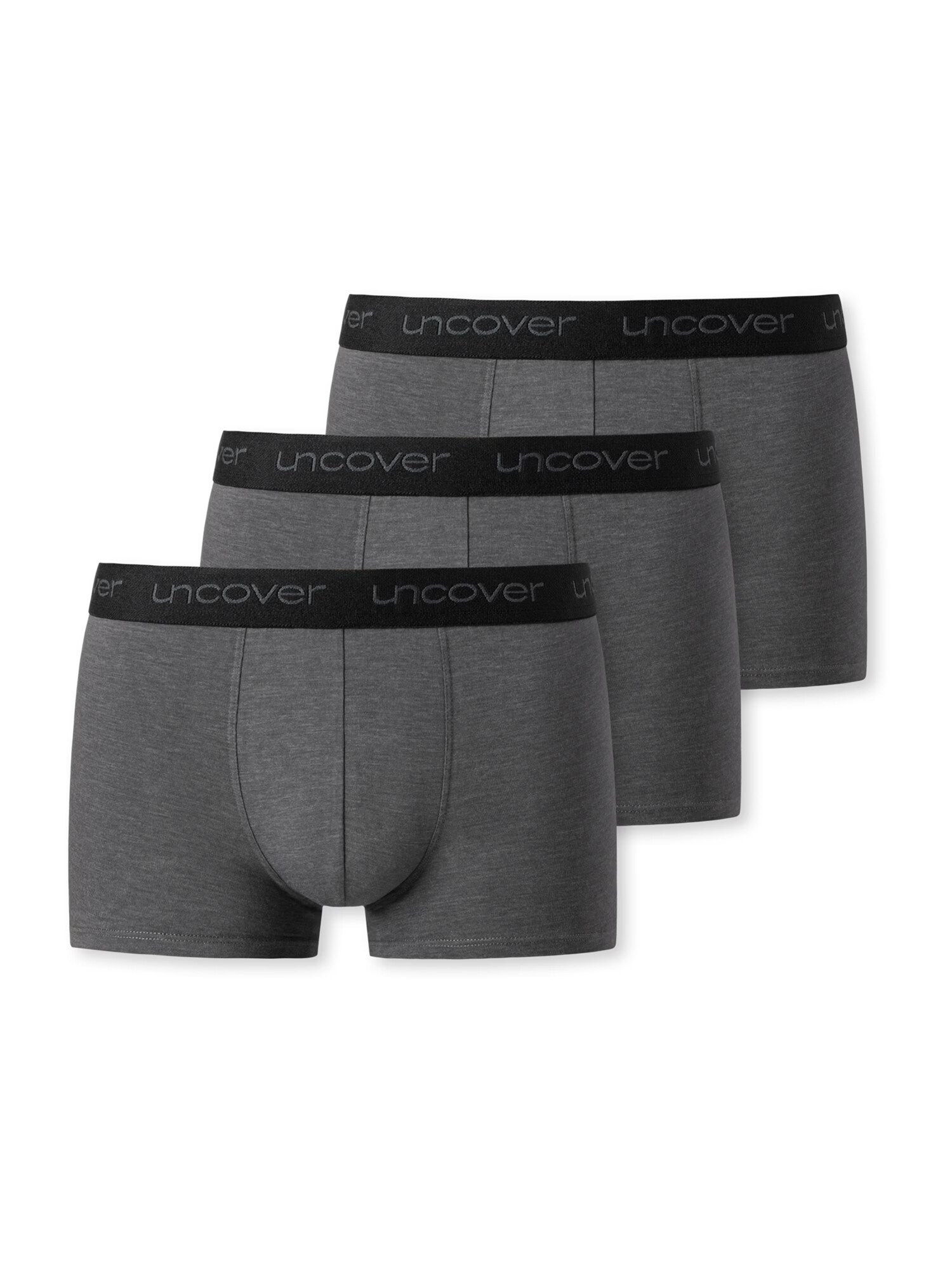 uncover by SCHIESSER Boxerky '3-Pack Uncover' sivá melírovaná - Pepit.sk