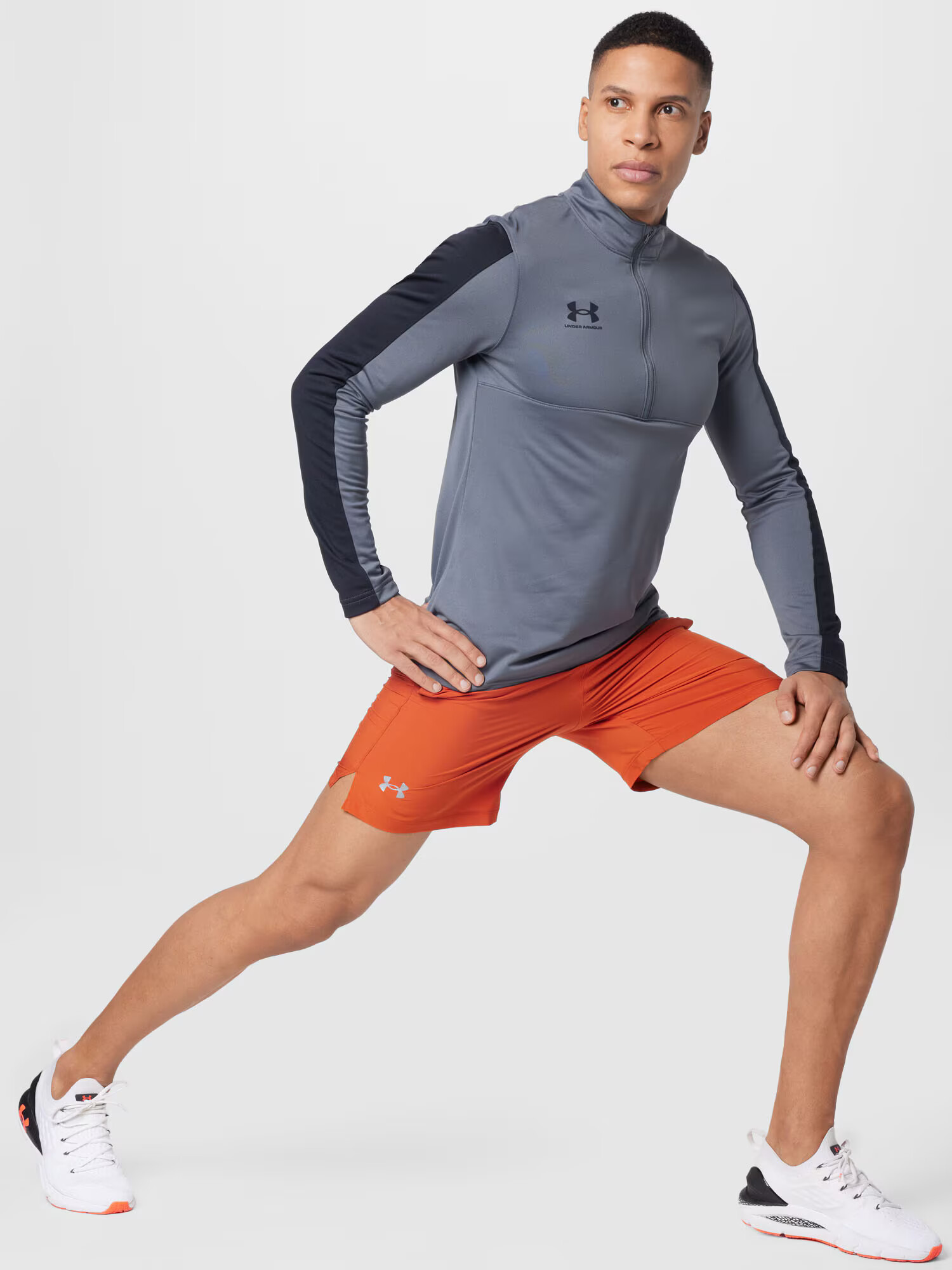 UNDER ARMOUR Funkčné tričko 'Challenger' sivá / tmavosivá - Pepit.sk