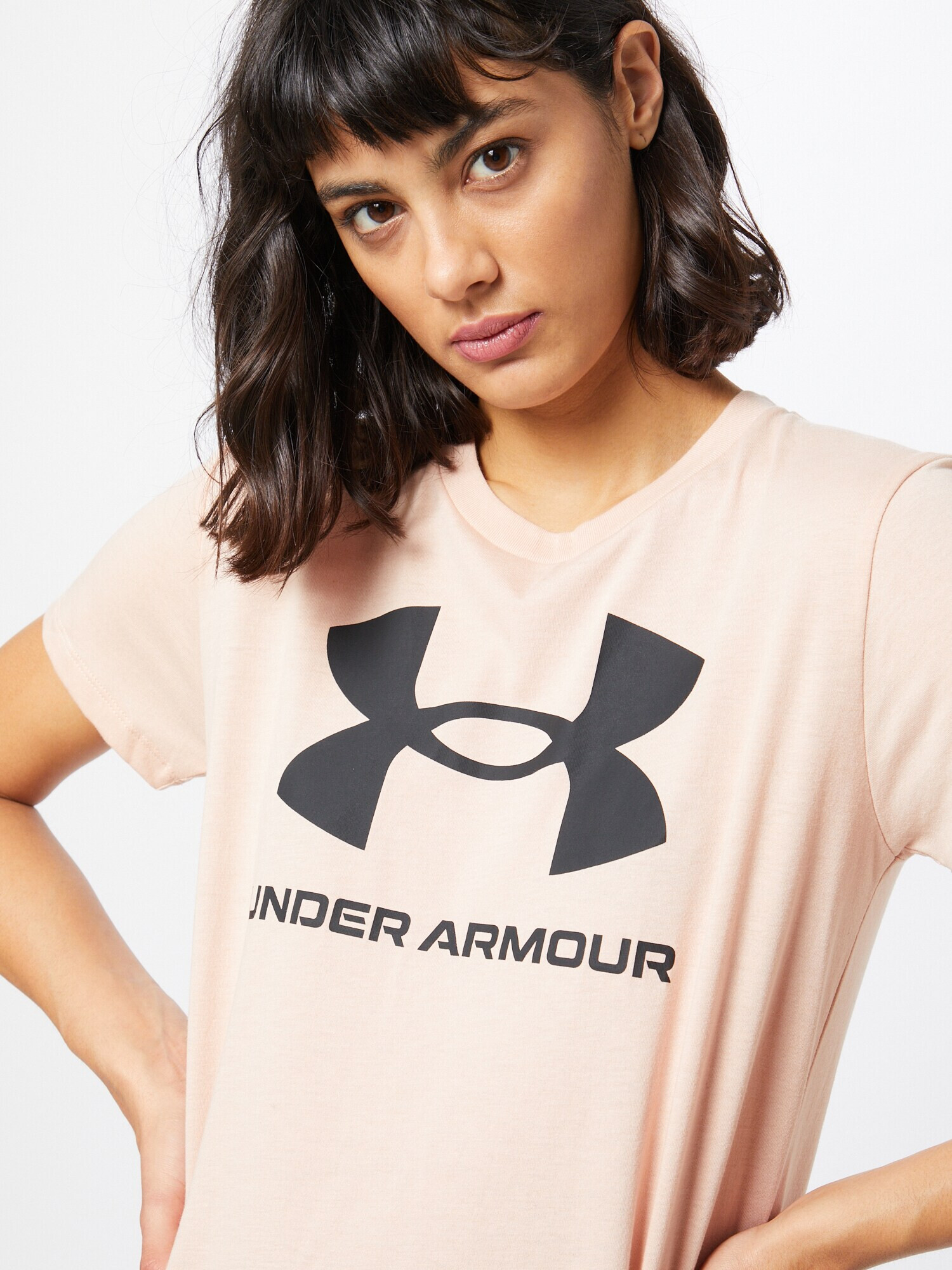 UNDER ARMOUR Funkčné tričko ružová / čierna - Pepit.sk