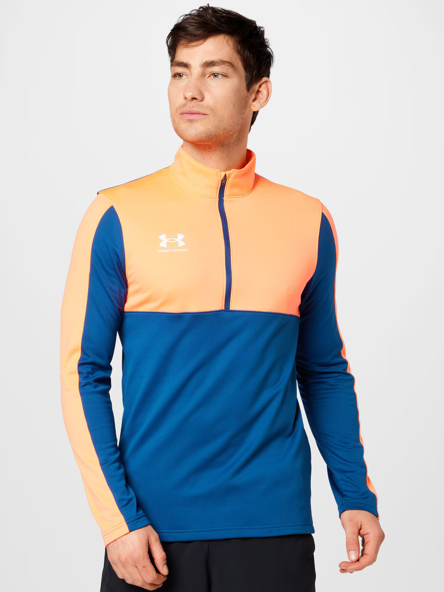 UNDER ARMOUR Funkčné tričko 'Challenger' modrá / oranžová / biela - Pepit.sk