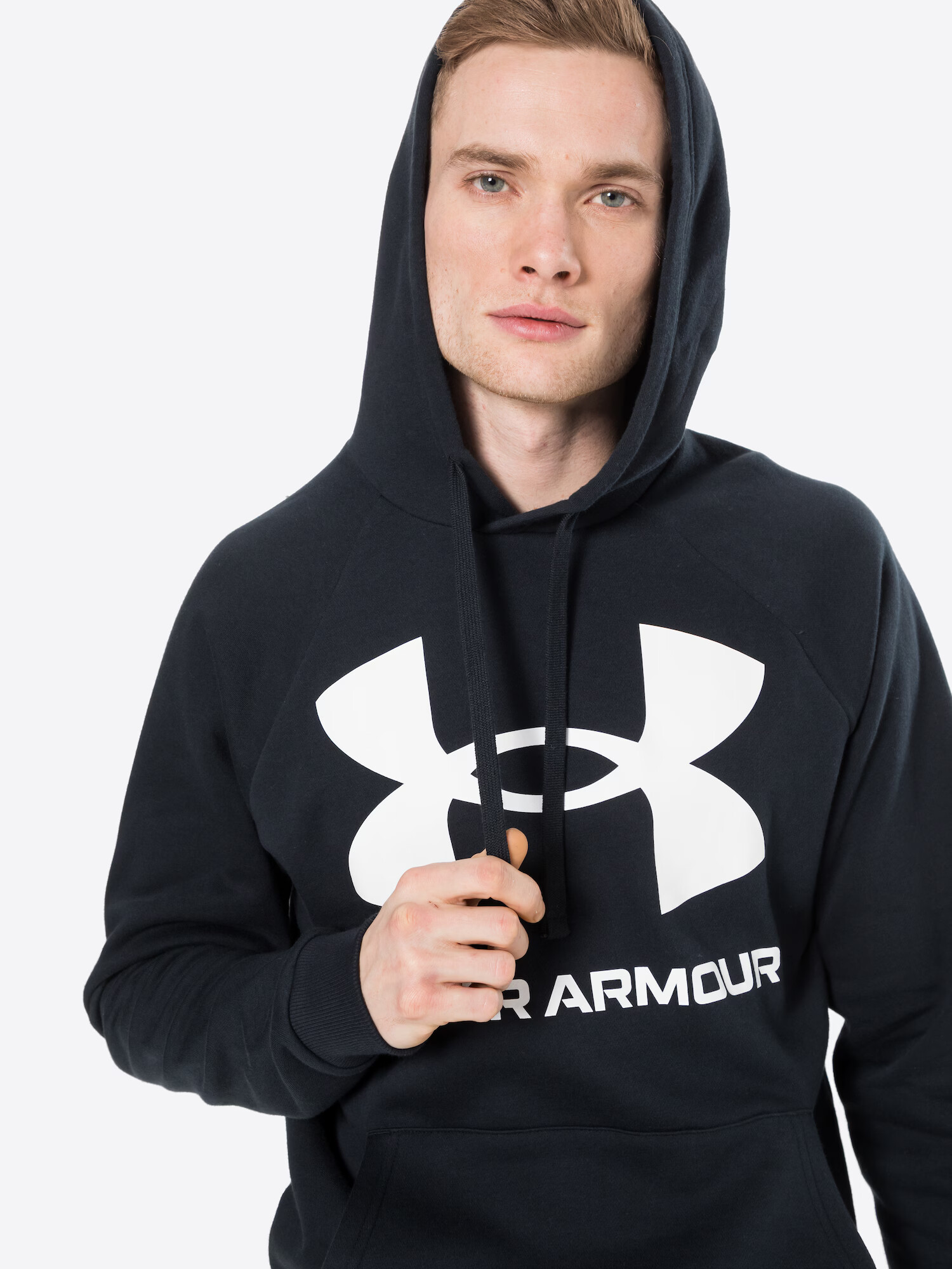 UNDER ARMOUR Športová mikina čierna / biela - Pepit.sk