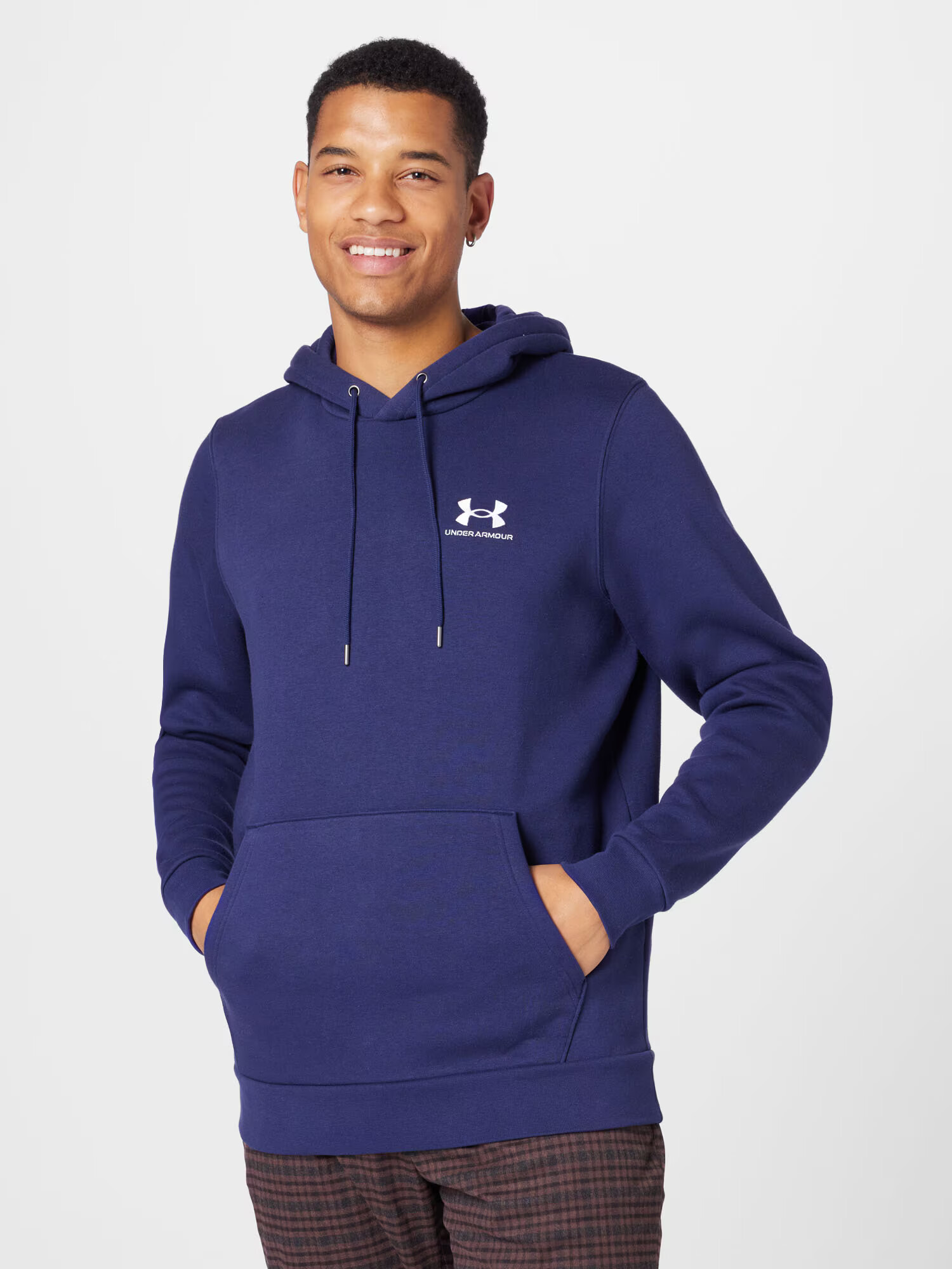 UNDER ARMOUR Športová mikina 'Essential' námornícka modrá / biela - Pepit.sk