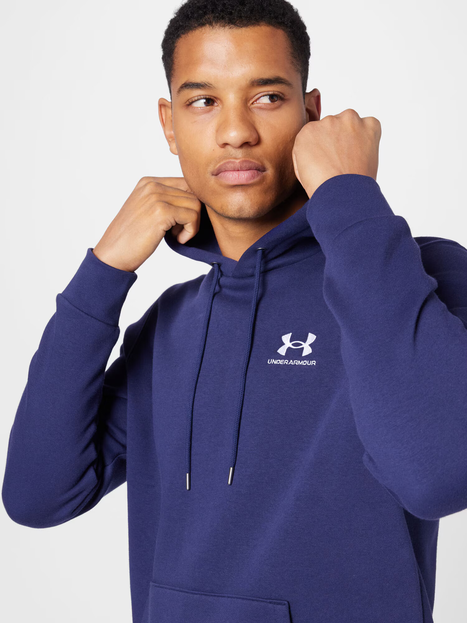 UNDER ARMOUR Športová mikina 'Essential' námornícka modrá / biela - Pepit.sk