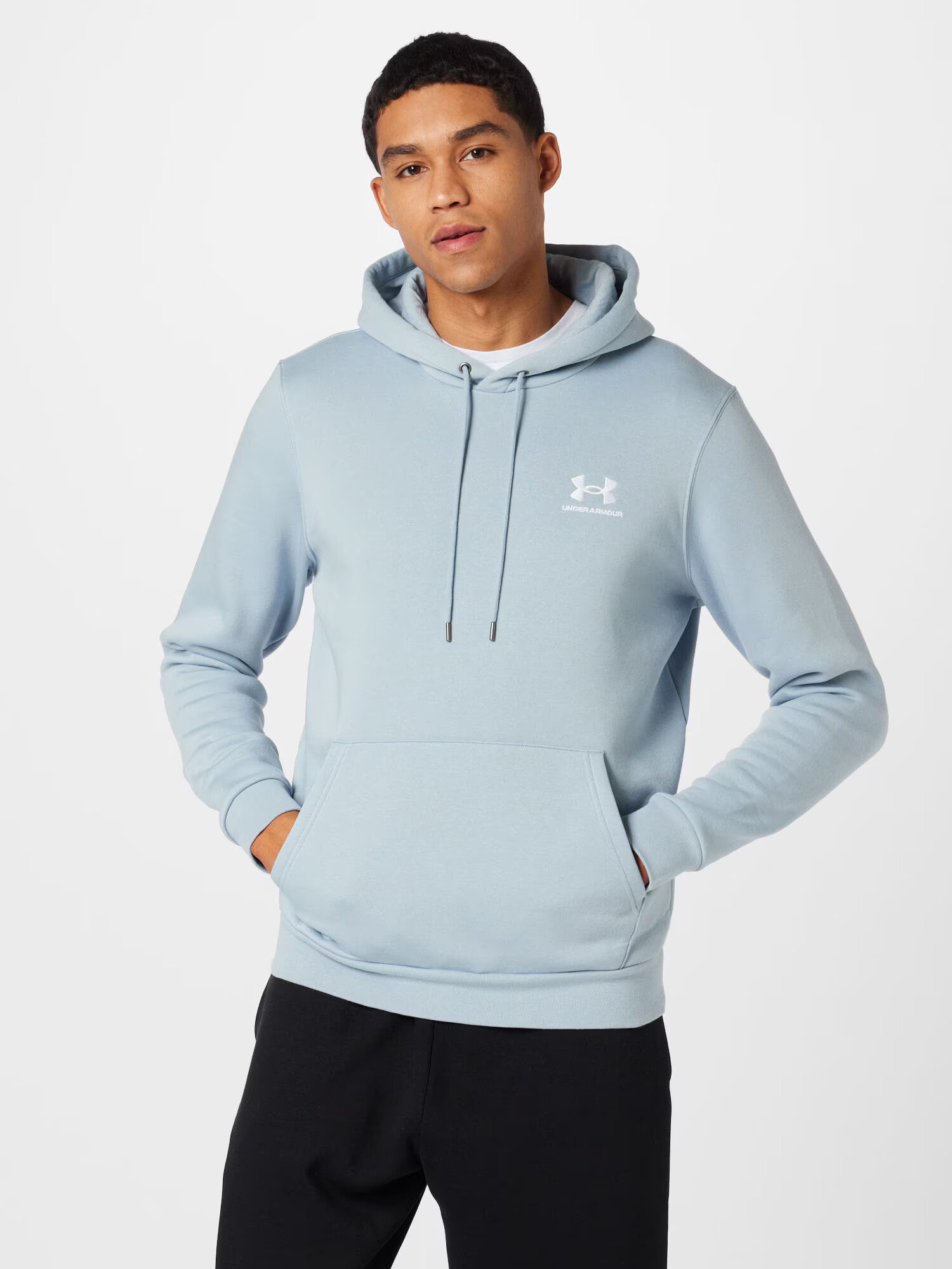 UNDER ARMOUR Športová mikina pastelovo modrá / biela - Pepit.sk