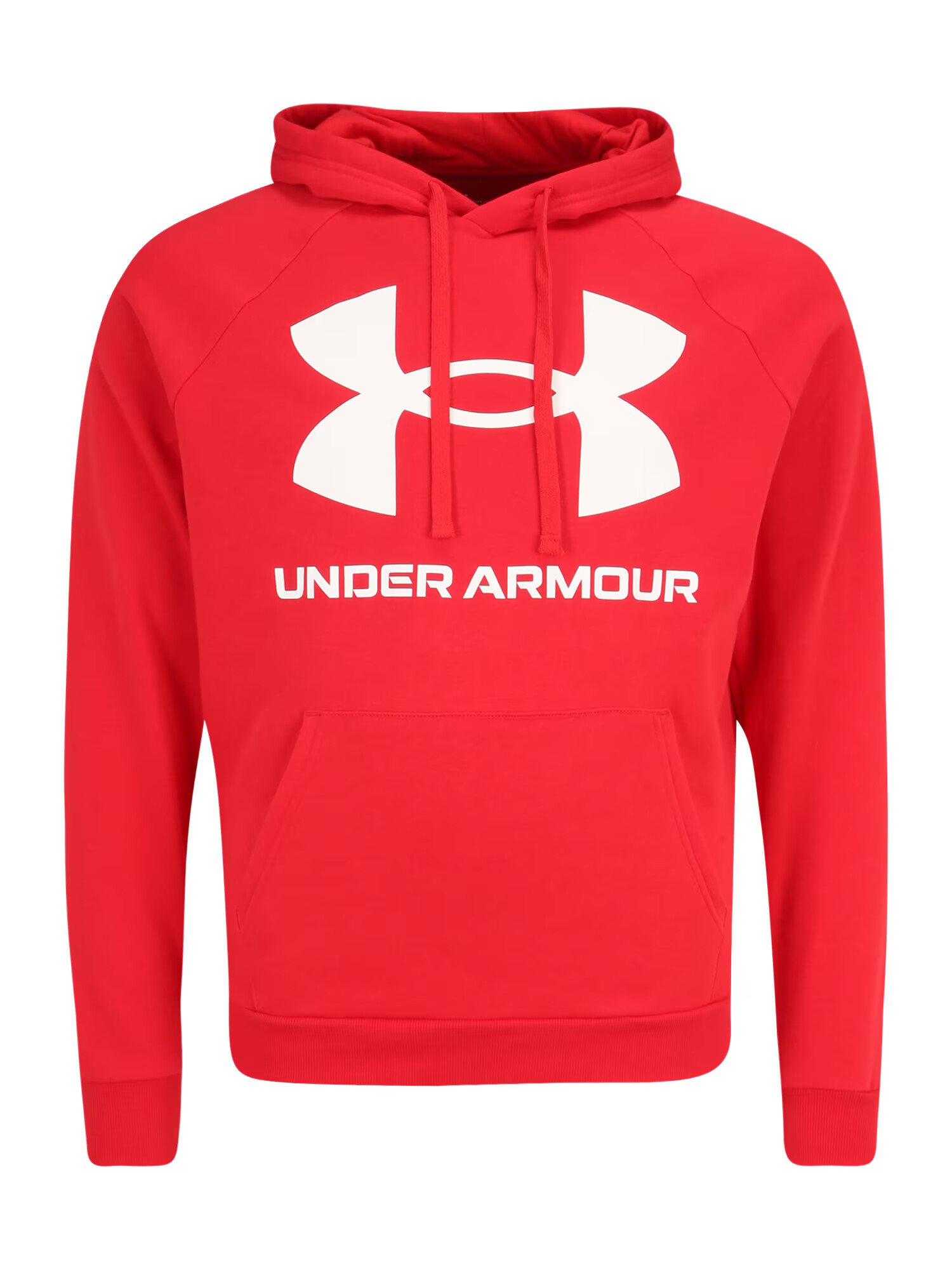 UNDER ARMOUR Športová mikina 'Rival' červená / biela - Pepit.sk