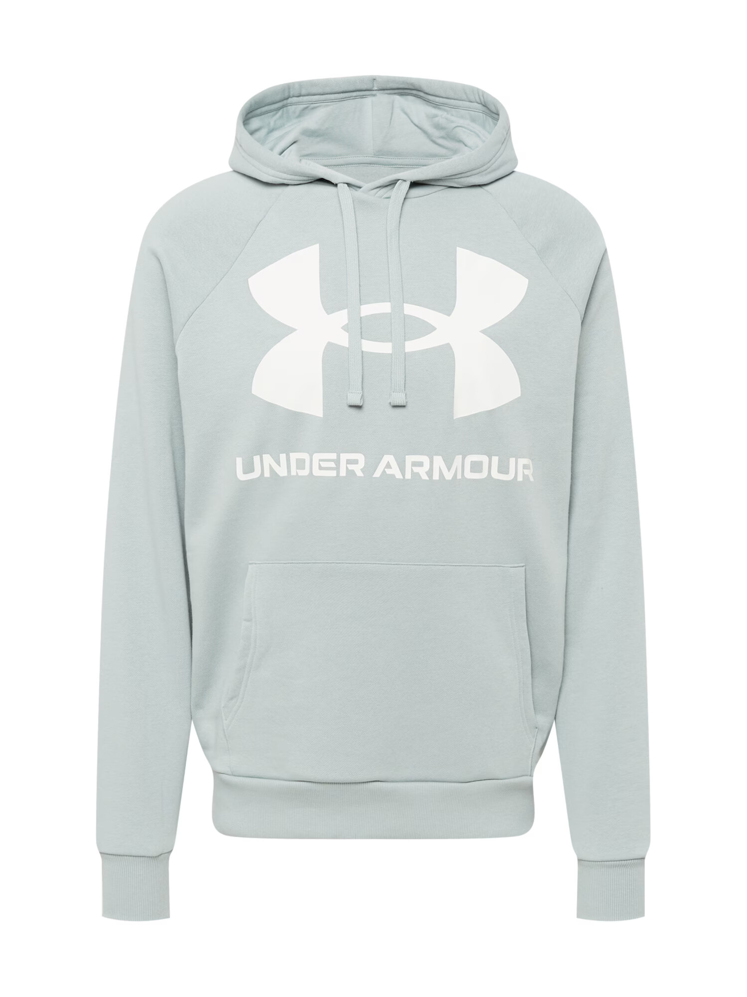 UNDER ARMOUR Športová mikina 'Rival' mätová / biela - Pepit.sk