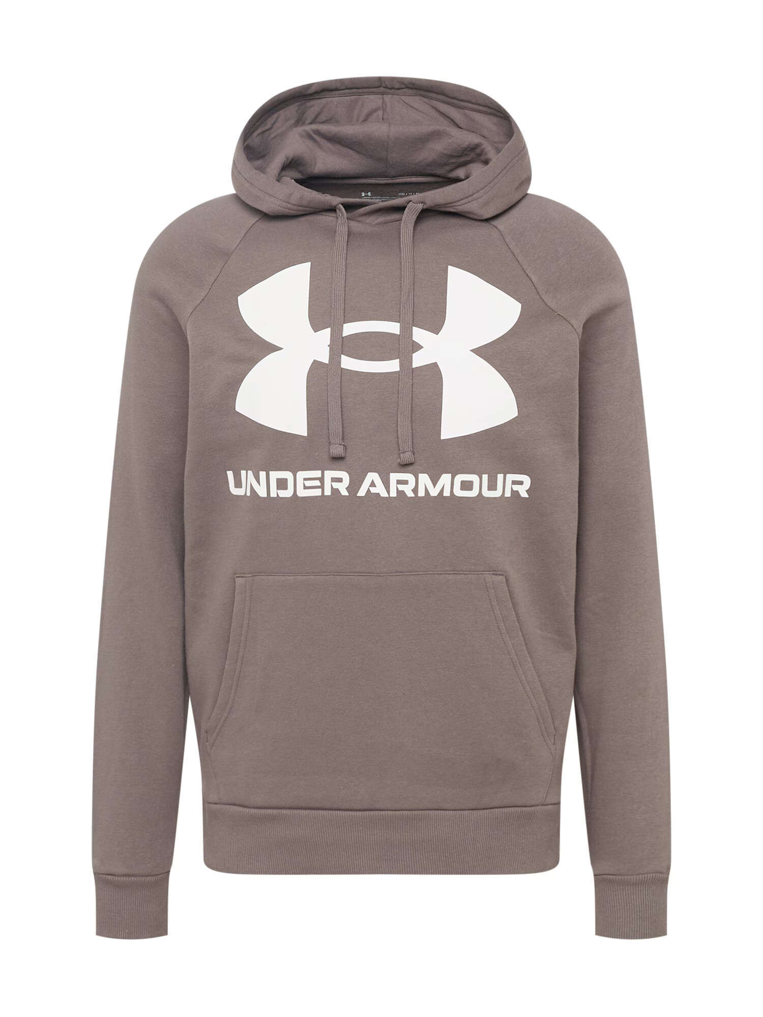 UNDER ARMOUR Športová mikina 'Rival' mokka / biela - Pepit.sk