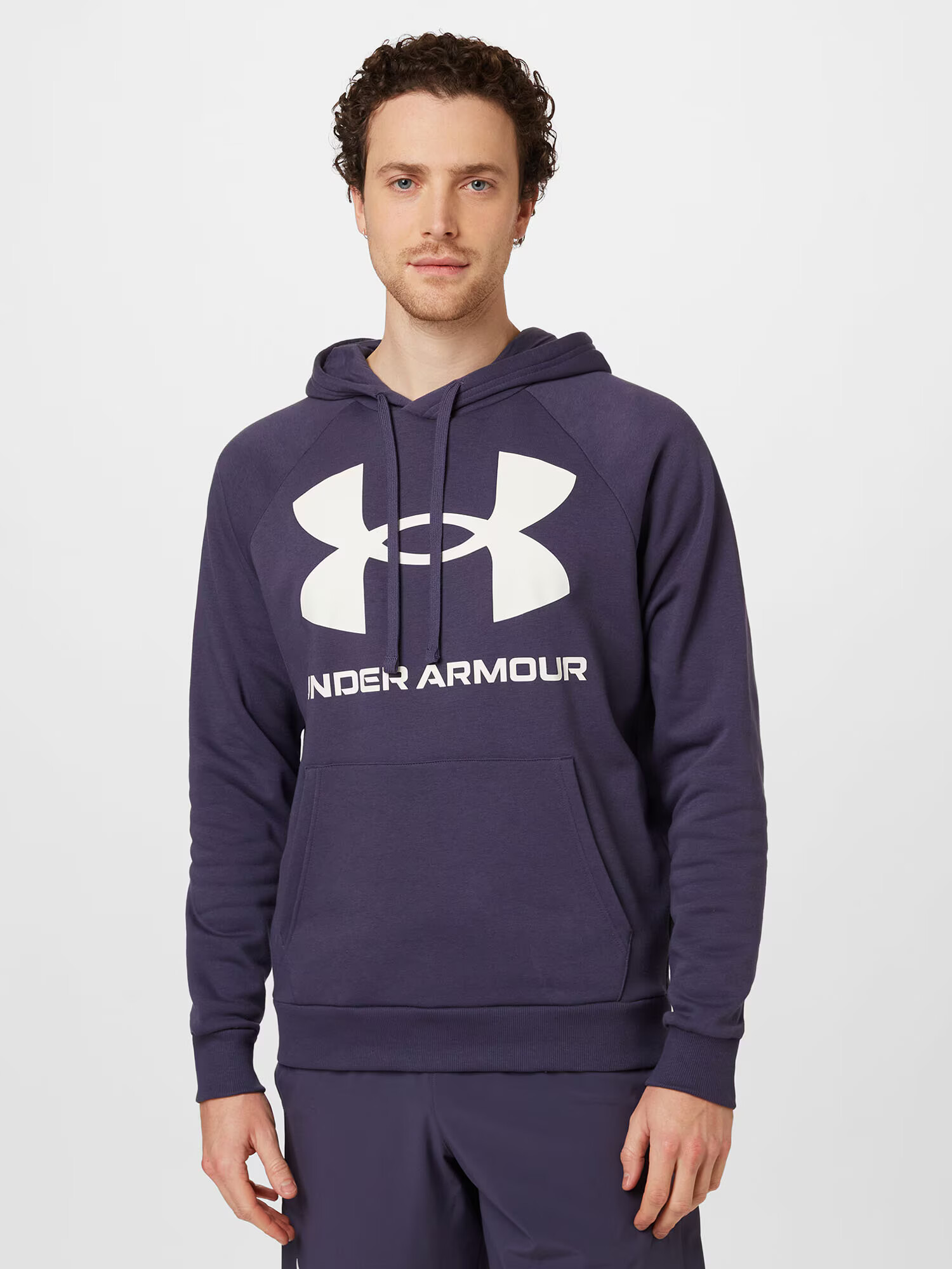 UNDER ARMOUR Športová mikina 'Rival' námornícka modrá / biela - Pepit.sk