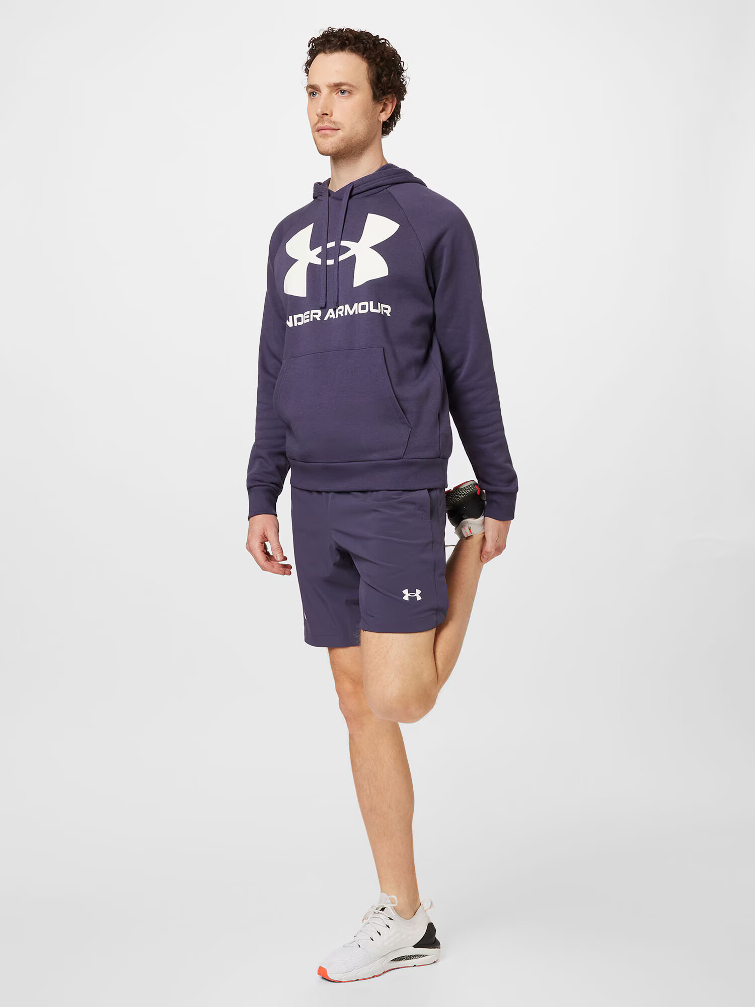 UNDER ARMOUR Športová mikina 'Rival' námornícka modrá / biela - Pepit.sk