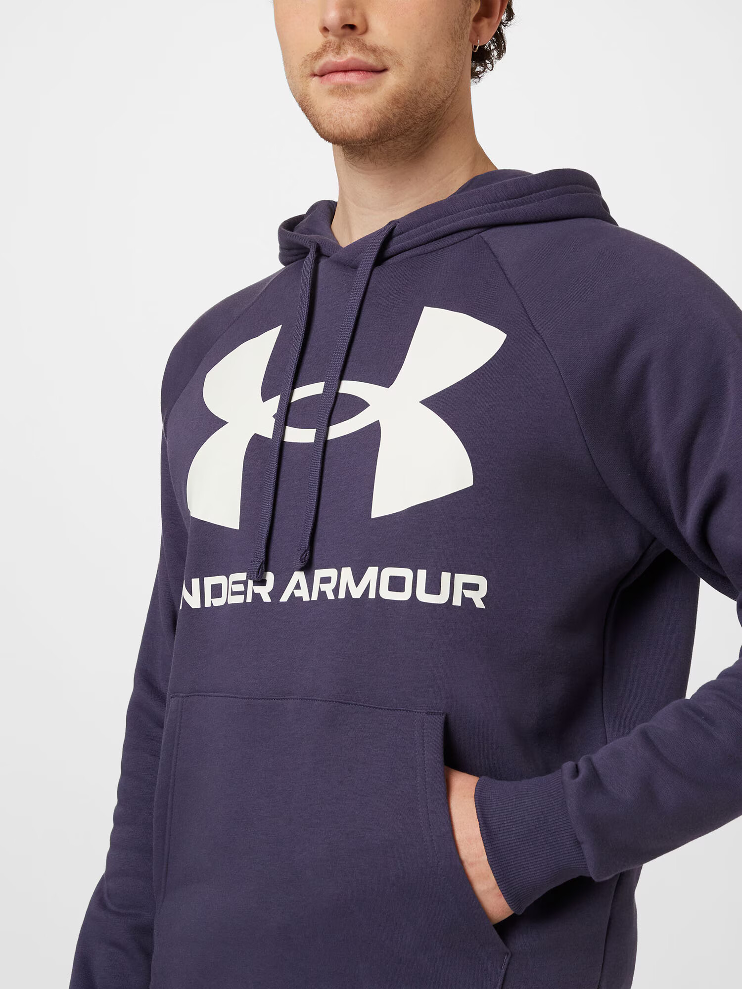 UNDER ARMOUR Športová mikina 'Rival' námornícka modrá / biela - Pepit.sk