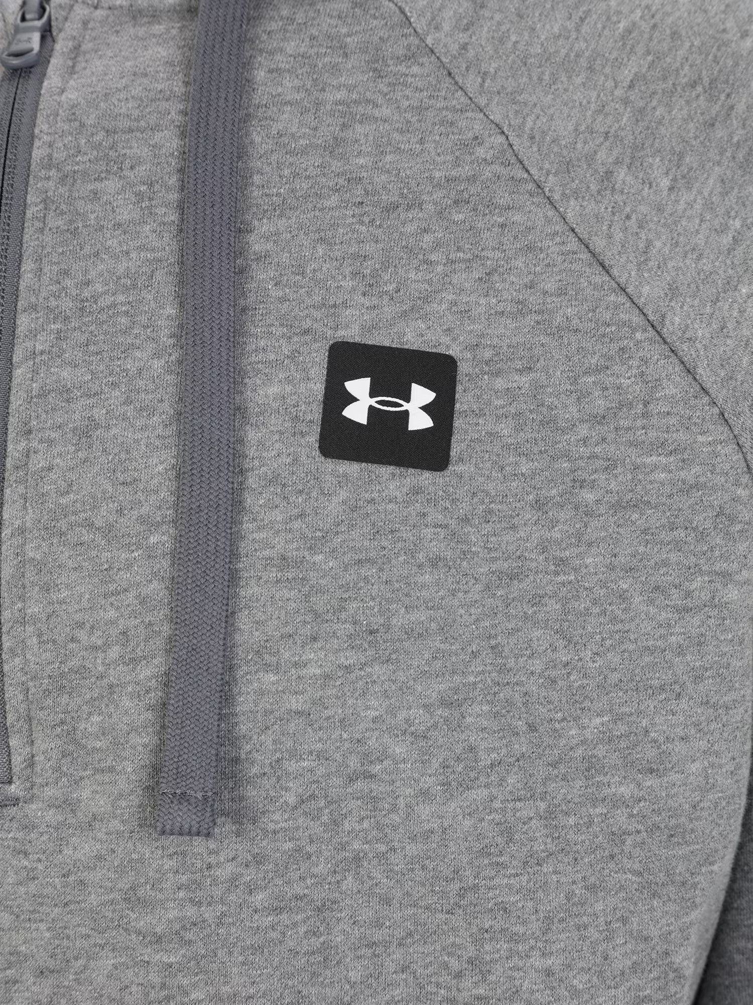 UNDER ARMOUR Športová mikina 'Rival' sivá melírovaná / čierna / biela - Pepit.sk