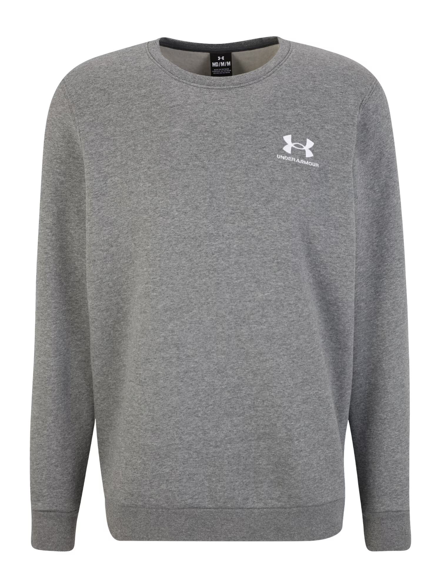 UNDER ARMOUR Športová mikina 'Essential' sivá melírovaná / biela - Pepit.sk