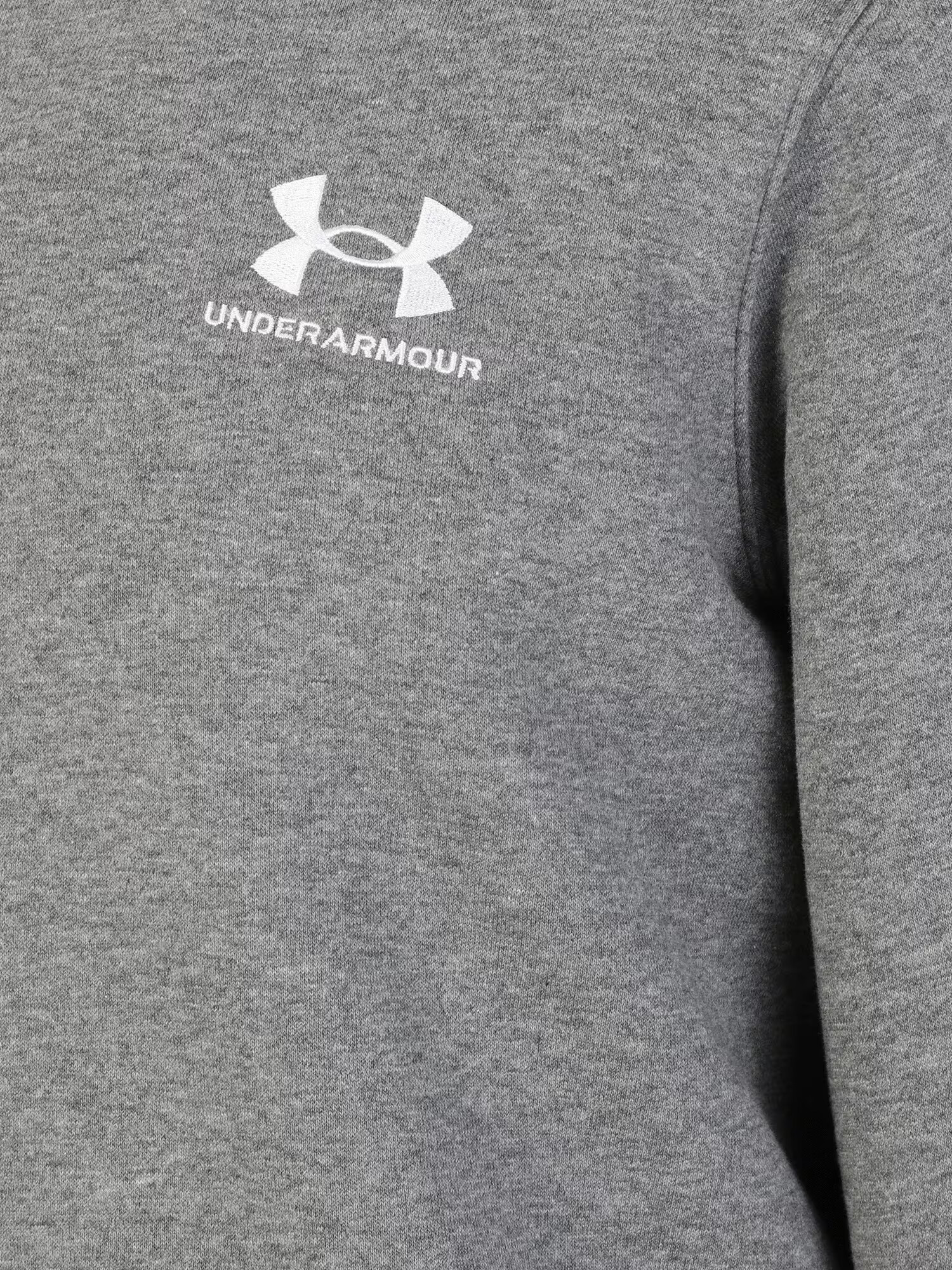 UNDER ARMOUR Športová mikina 'Essential' sivá melírovaná / biela - Pepit.sk