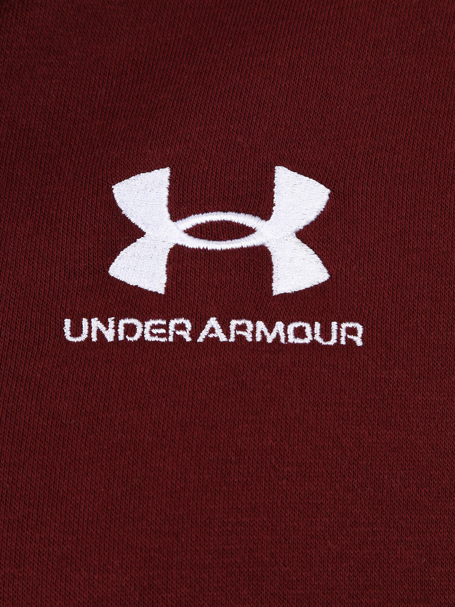 UNDER ARMOUR Športová mikina so zipsom burgundská / biela - Pepit.sk