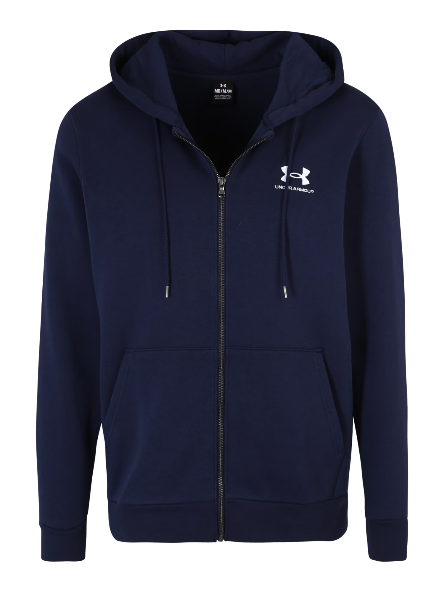 UNDER ARMOUR Športová mikina so zipsom námornícka modrá / biela - Pepit.sk