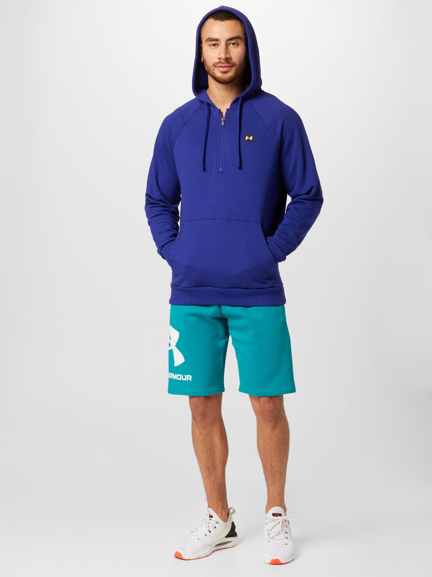 UNDER ARMOUR Športová mikina tmavomodrá / čierna / biela - Pepit.sk