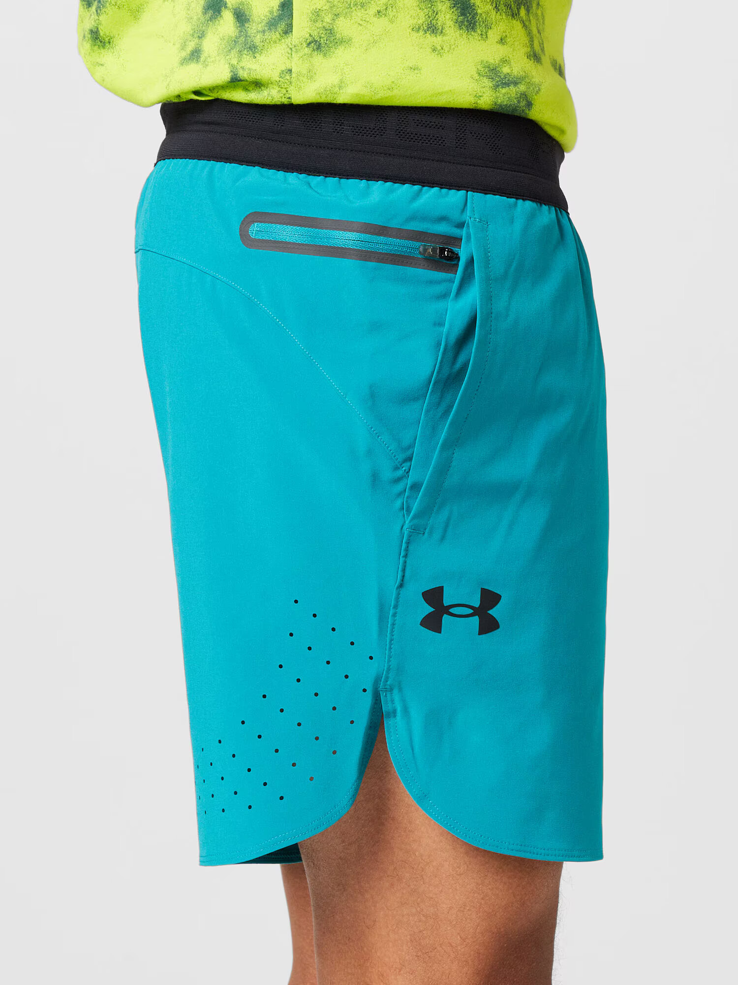 UNDER ARMOUR Športové nohavice 'Peak' tyrkysová / čierna - Pepit.sk