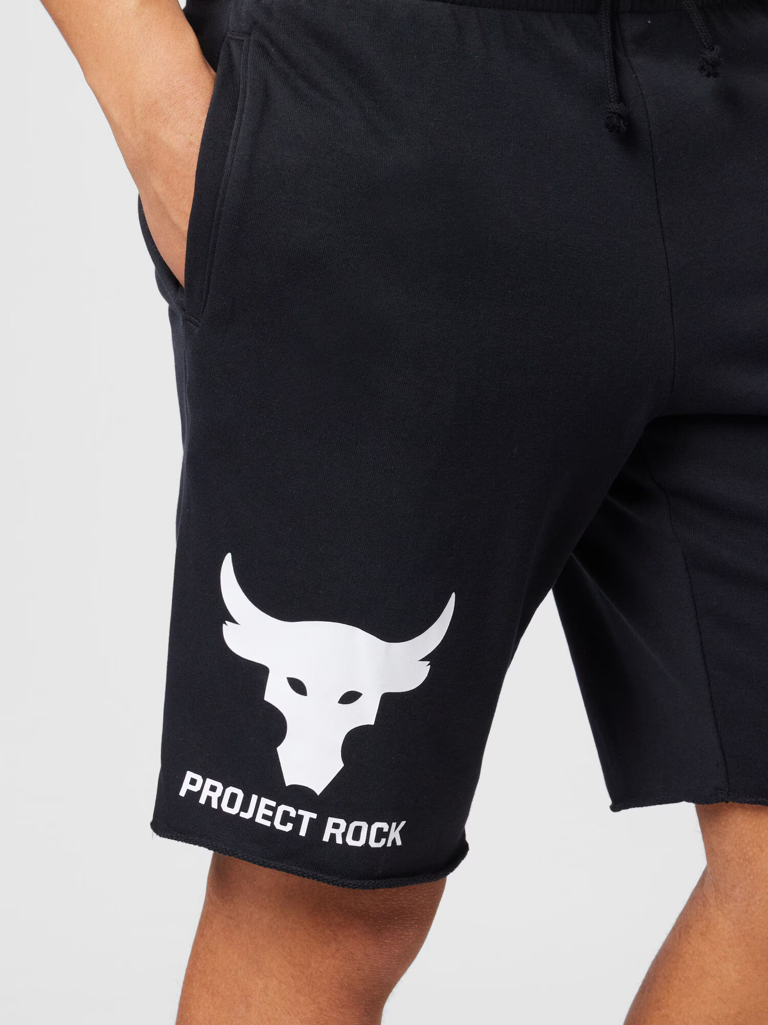 UNDER ARMOUR Športové nohavice 'Project Rock' čierna / biela - Pepit.sk