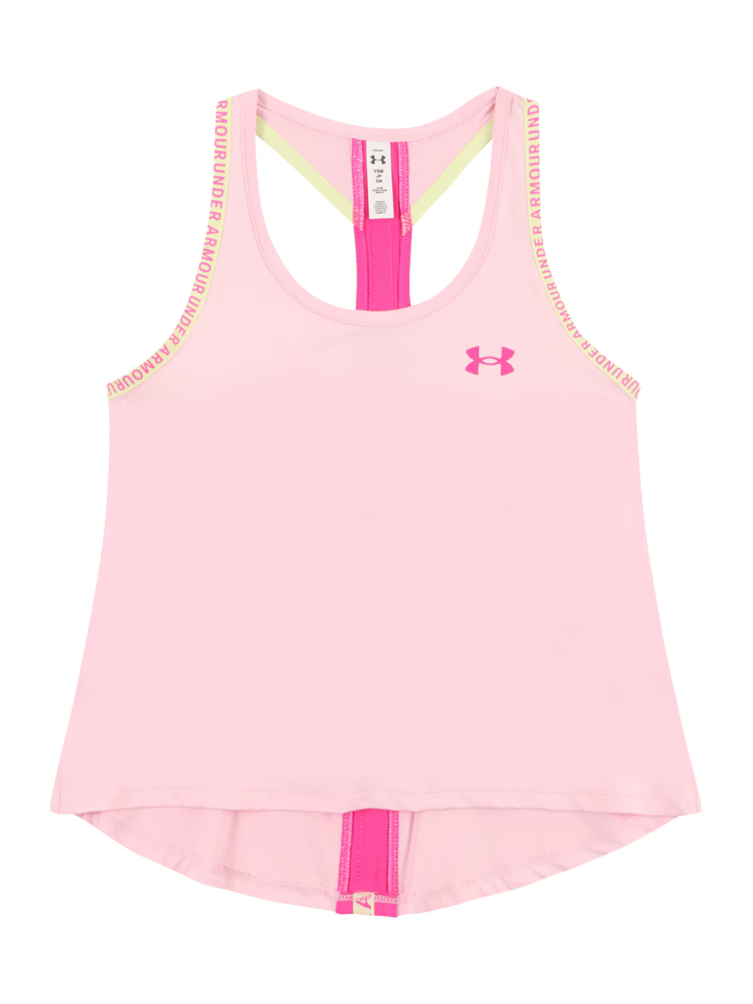 UNDER ARMOUR Športový top 'Knockout' žltá / ružová / rosé - Pepit.sk