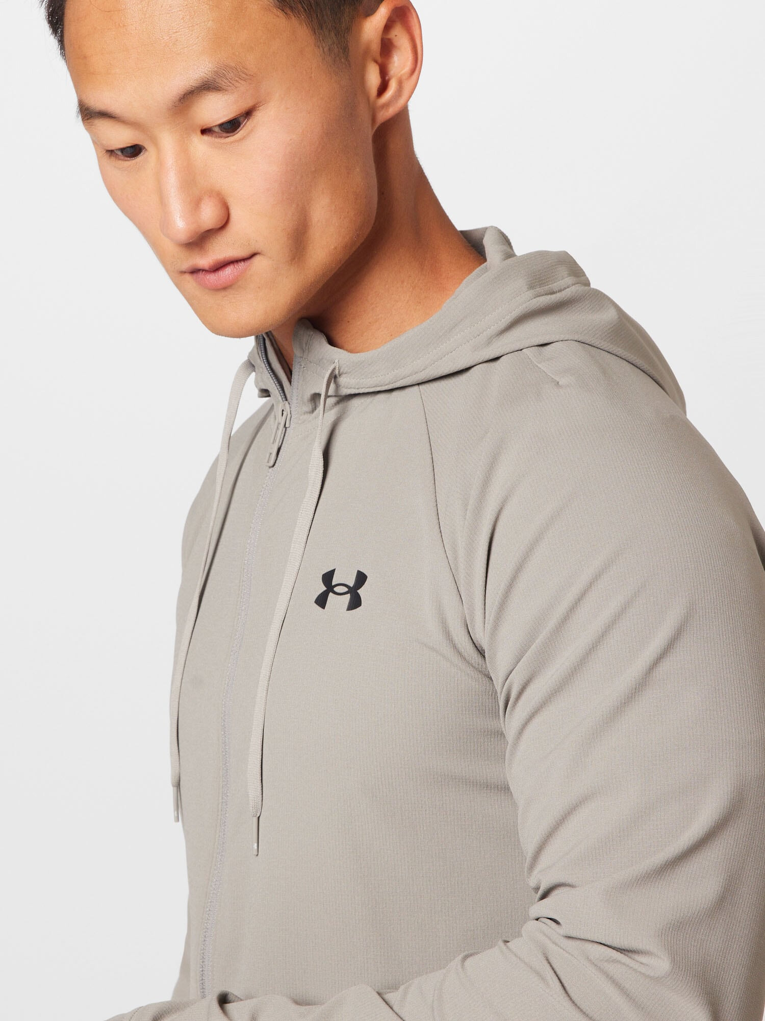 UNDER ARMOUR Tréningová bunda kamenná / čierna - Pepit.sk