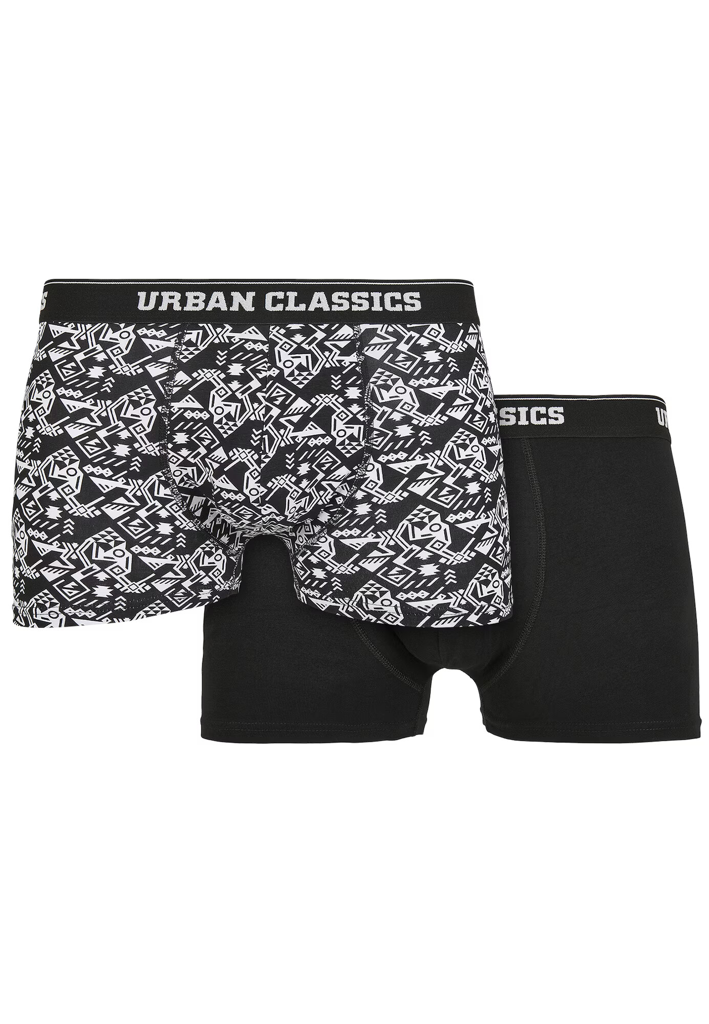 Urban Classics Boxerky čierna / biela - Pepit.sk