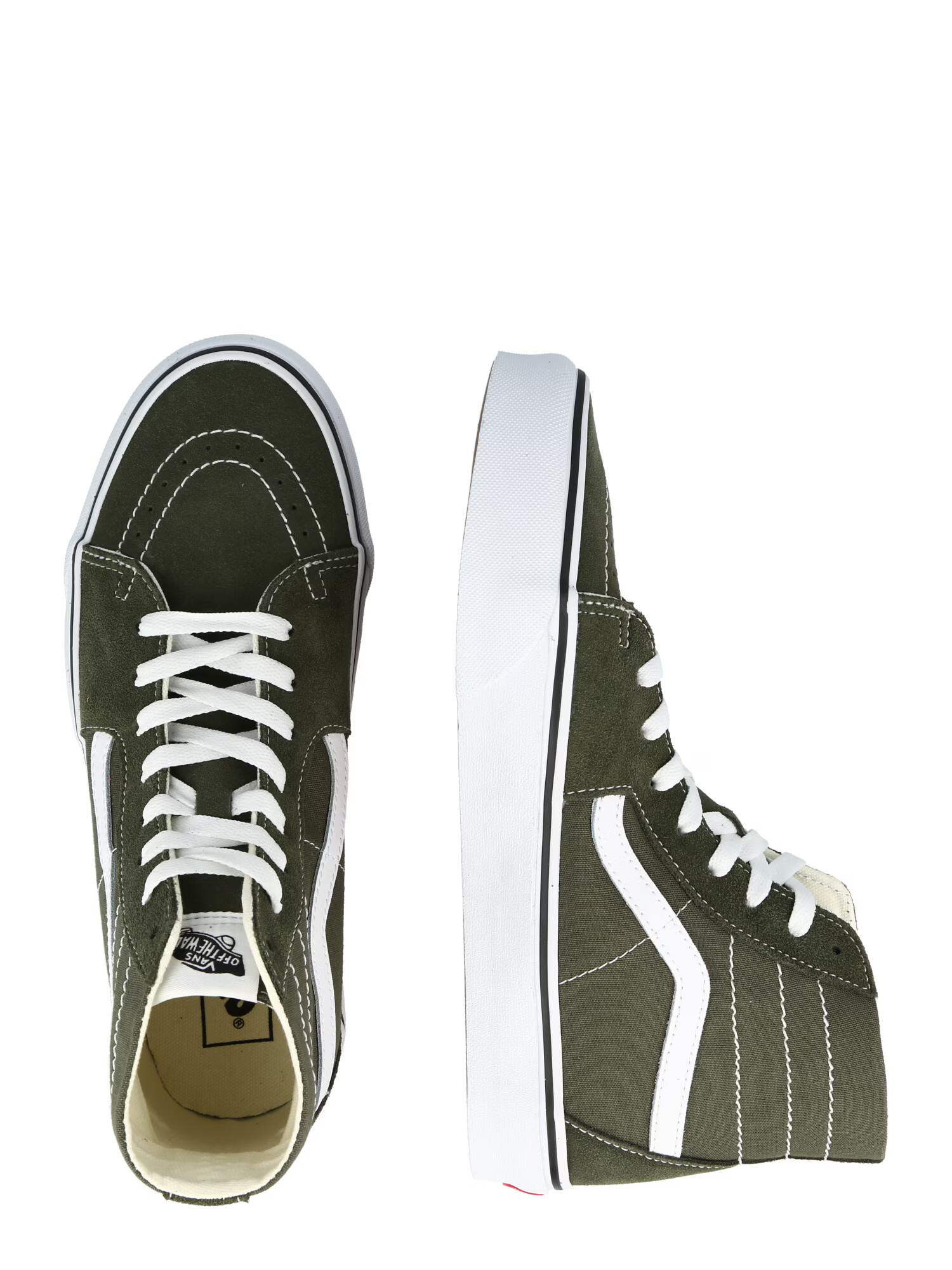 VANS Členkové tenisky 'UA SK8-Hi Tapered' kaki / biela - Pepit.sk